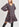 Black floral-print mini dress Faume - seconde main
