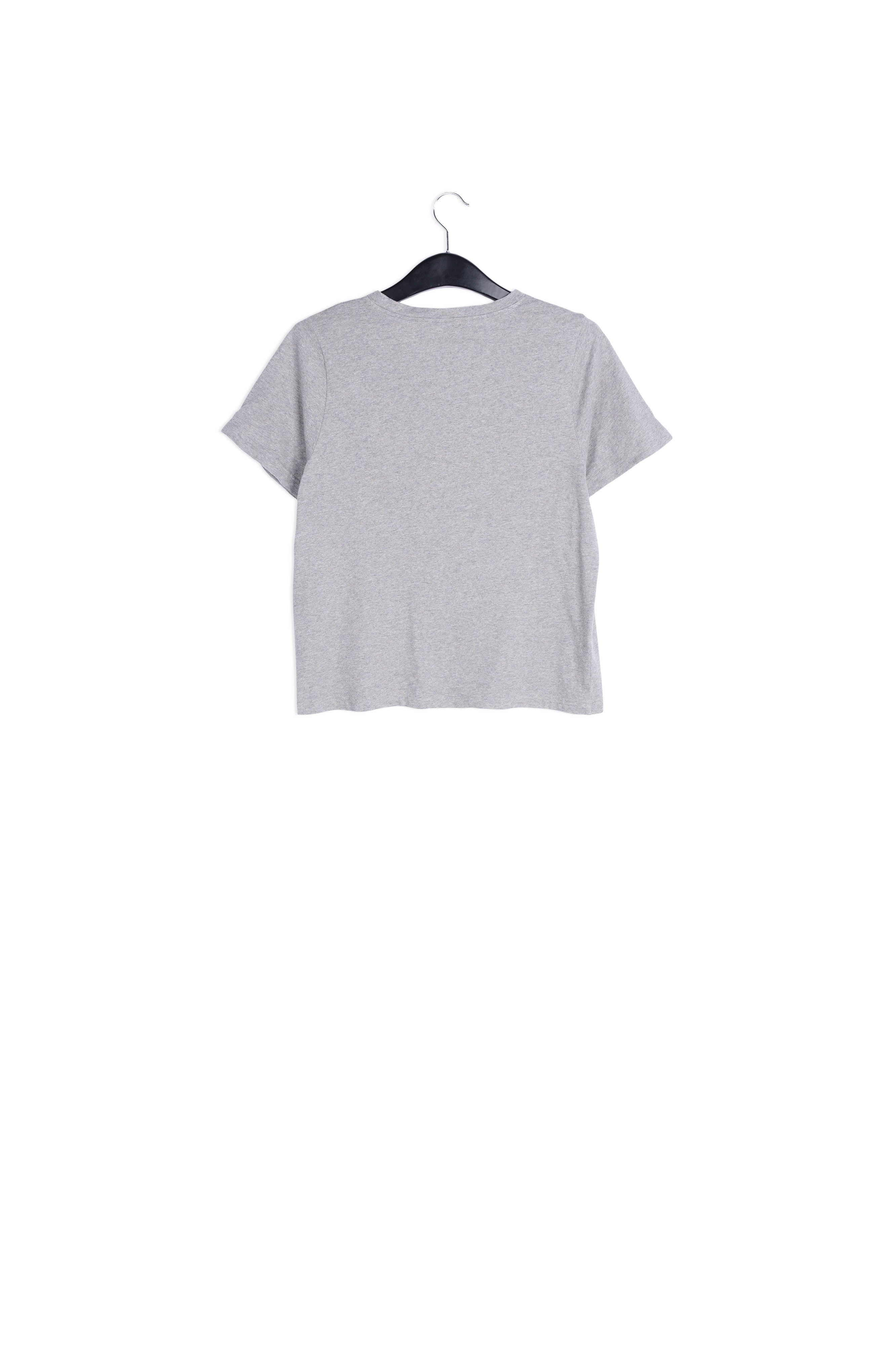 Grey printed cotton t-shirt RE—SSENTIEL | Essentiel second hand
