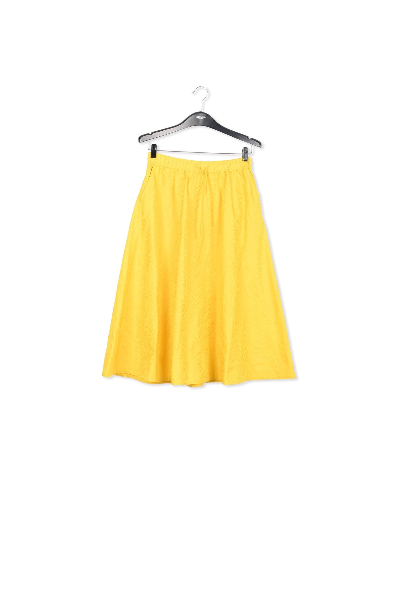 Yellow jacquard a-line skirt RE—SSENTIEL | Essentiel second hand
