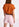 Orange linen v-neck t-shirt Faume - seconde main