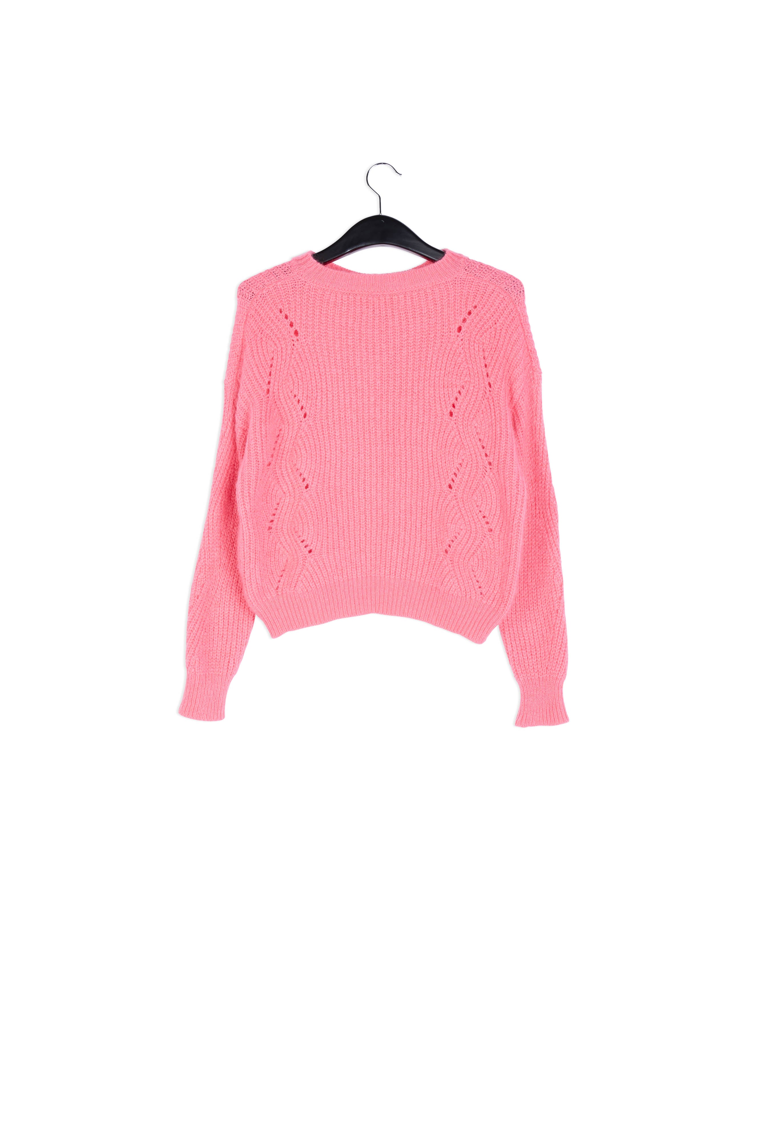 Pink ribbed mohair-blend sweater RE—SSENTIEL | Essentiel second hand