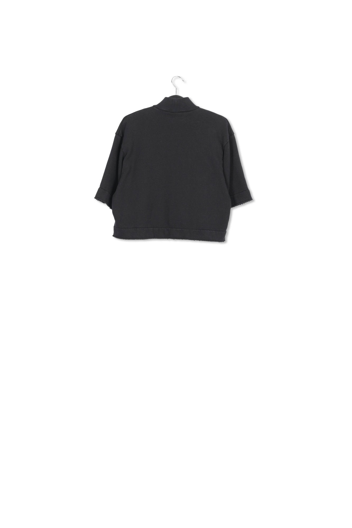 Black cotton-jersey sweatshirt RE—SSENTIEL | Essentiel second hand