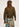 Khaki green light knit sweater with contrasting cuffs Faume - seconde main
