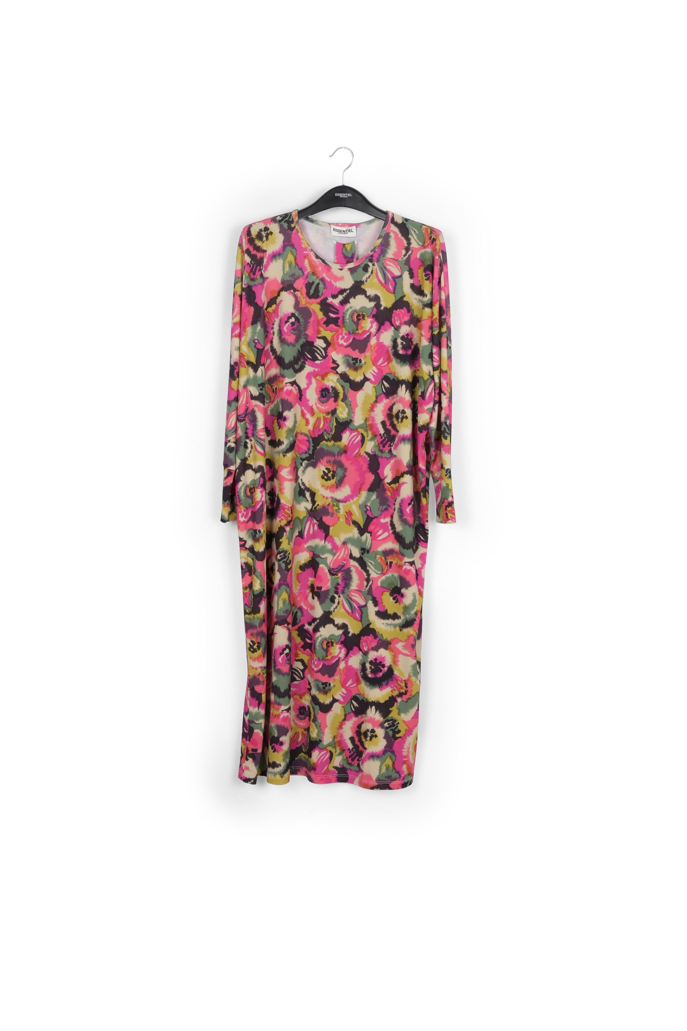Multicolor midi-length dress with floral print RE—SSENTIEL | Essentiel second hand