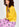 Yellow ribbed open cardigan with accentuated trims Faume - seconde main