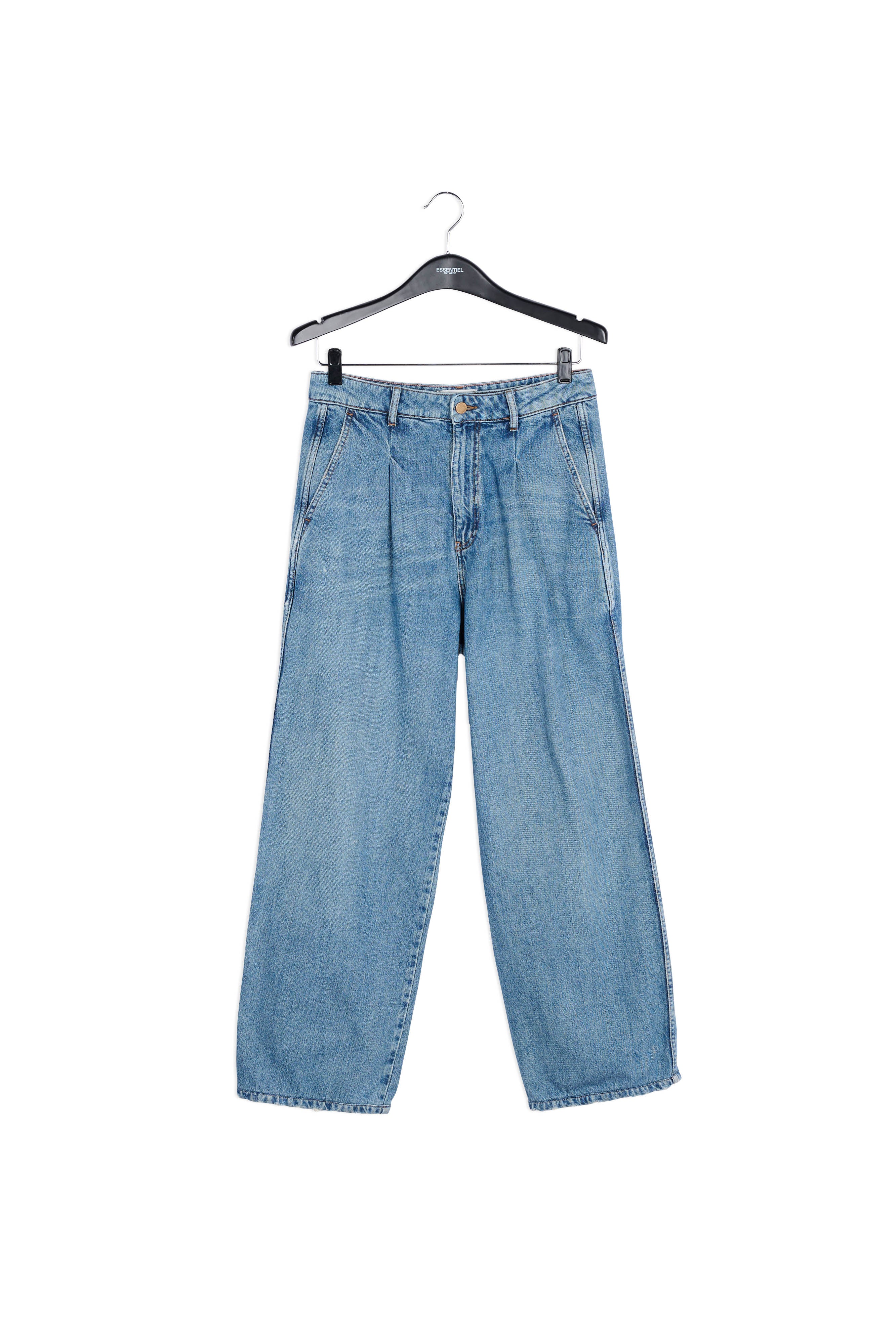 Blue high-waisted wide-leg jeans RE—SSENTIEL | Essentiel second hand