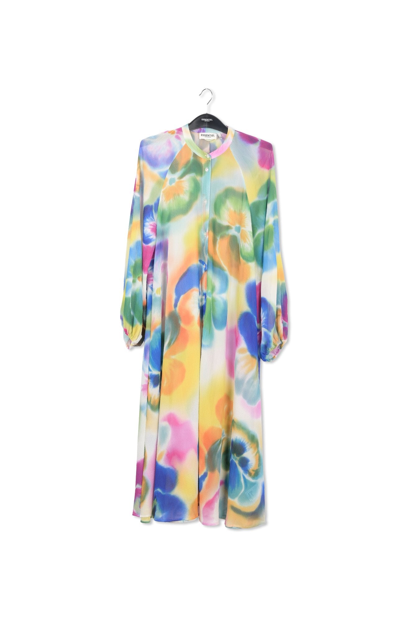 Robe chemise midi à imprimé fleuri RE—SSENTIEL | Essentiel second hand