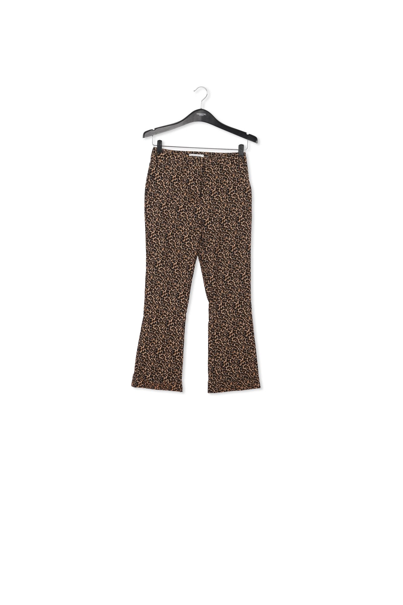 Flared-fit leopard-motif pants RE—SSENTIEL | Essentiel second hand