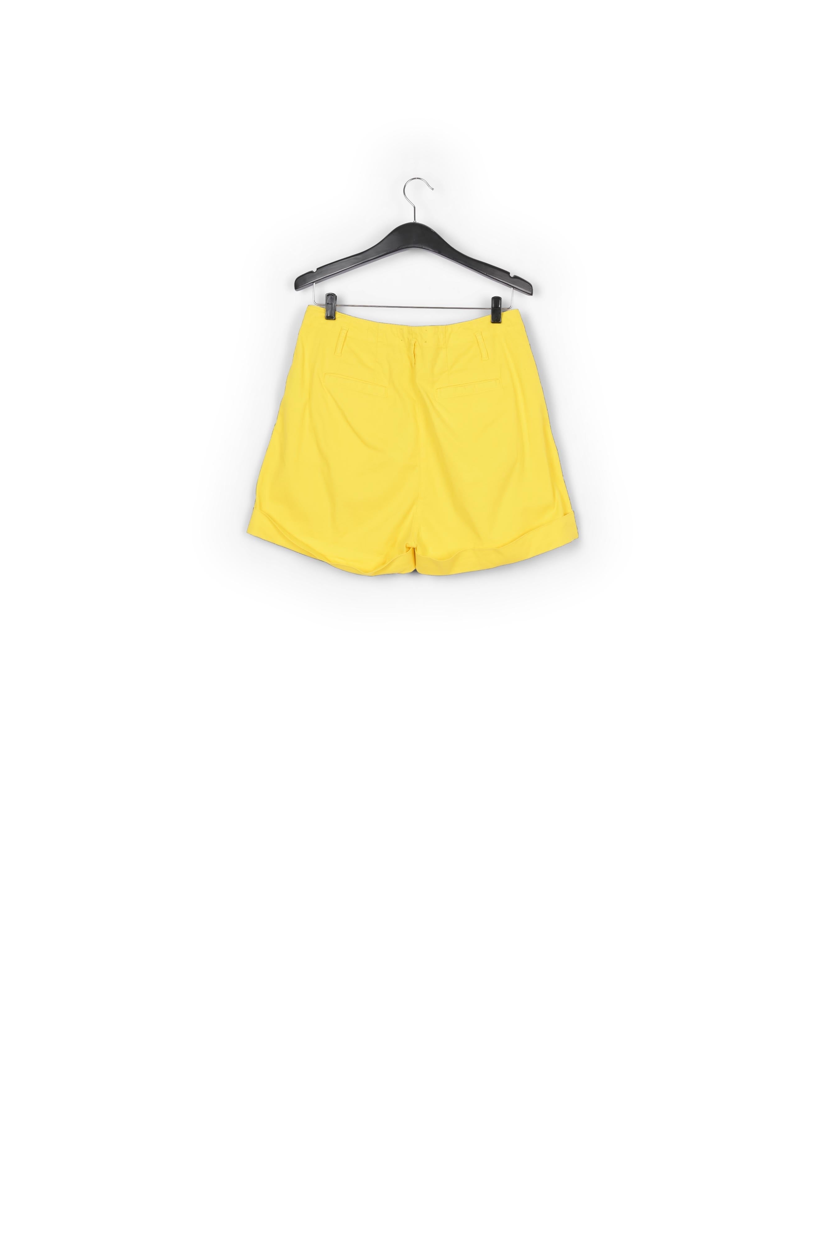 Yellow high-waisted shorts RE—SSENTIEL | Essentiel second hand