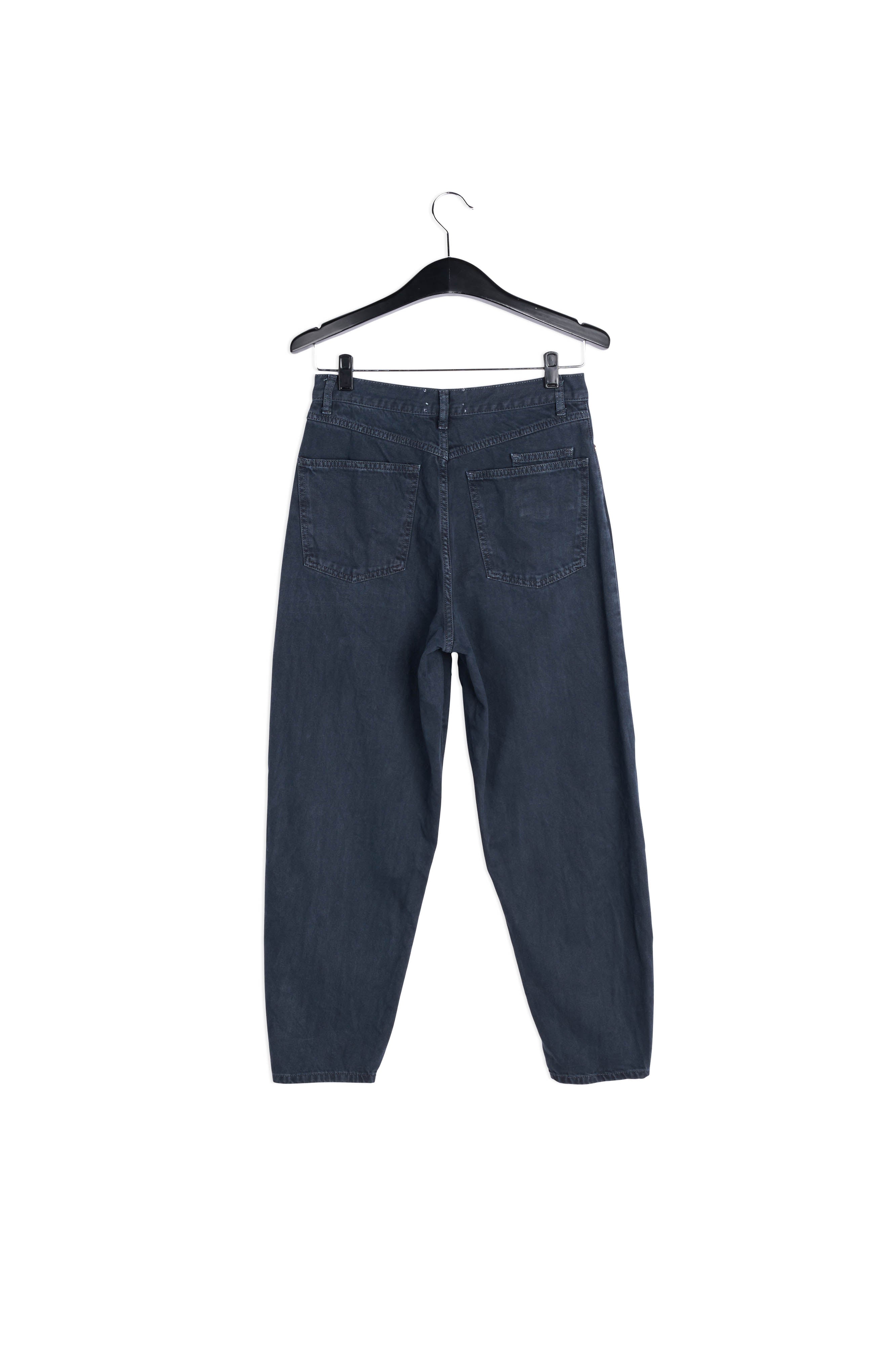 Jean noir à coupe ample et taille haute RE—SSENTIEL | Essentiel second hand