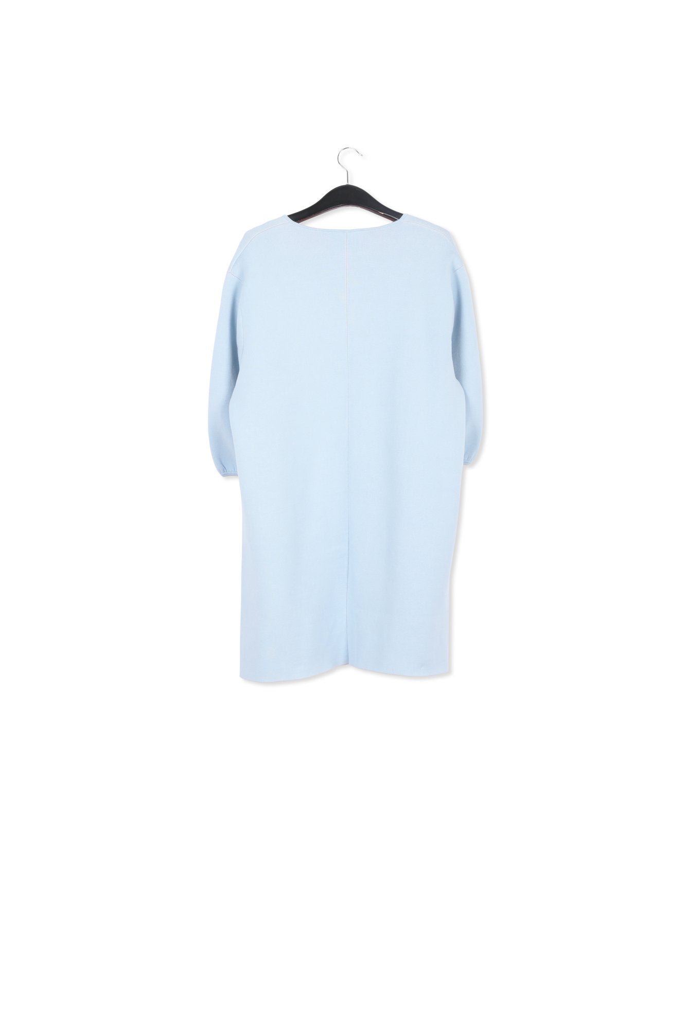 Light blue oversized knit coat RE—SSENTIEL | Essentiel second hand