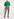 Green jersey T-shirt with cotton-poplin sleeves Faume - seconde main
