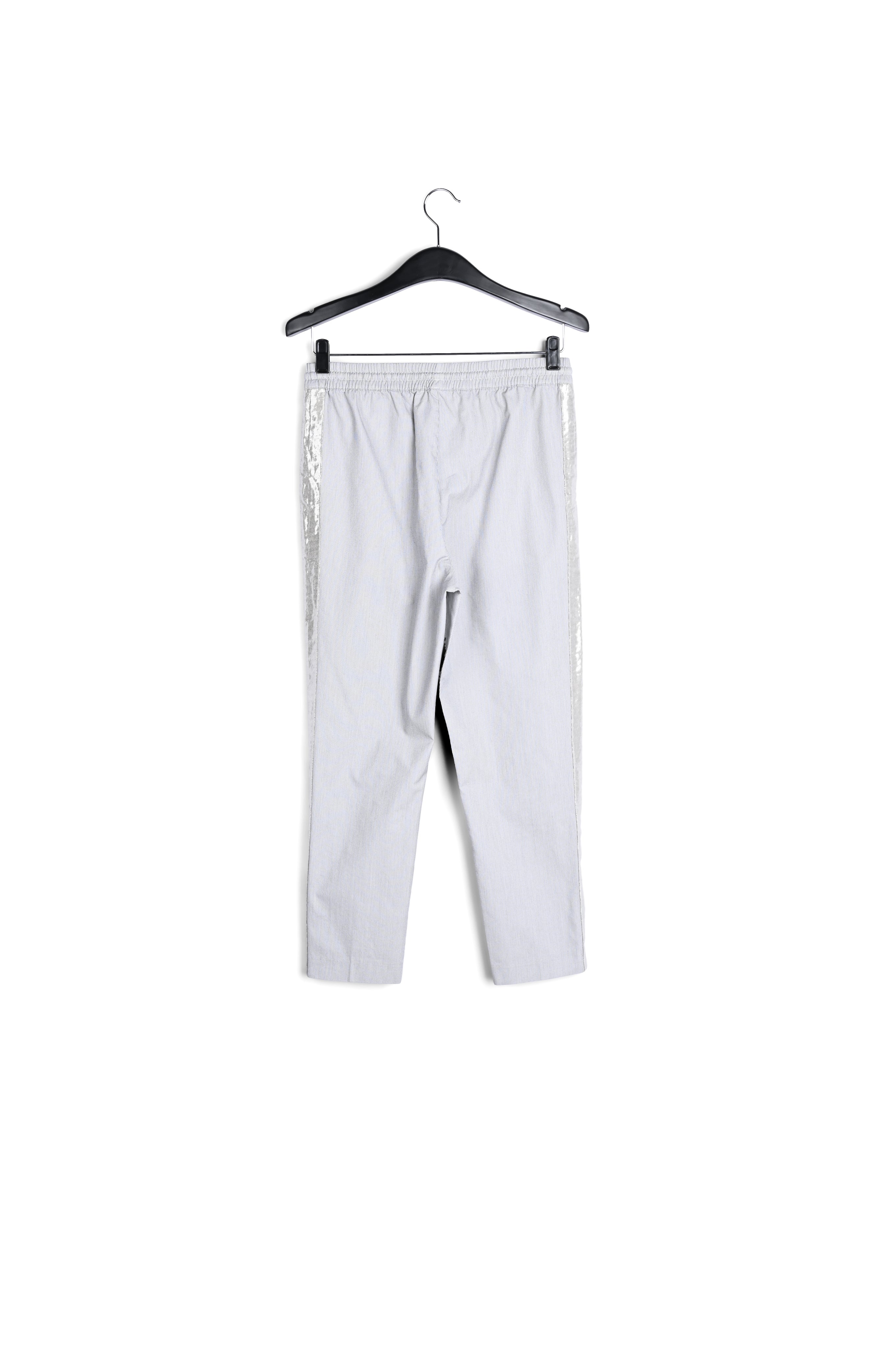 Pantalon à carreaux gris et blanc cassé RE—SSENTIEL | Essentiel second hand