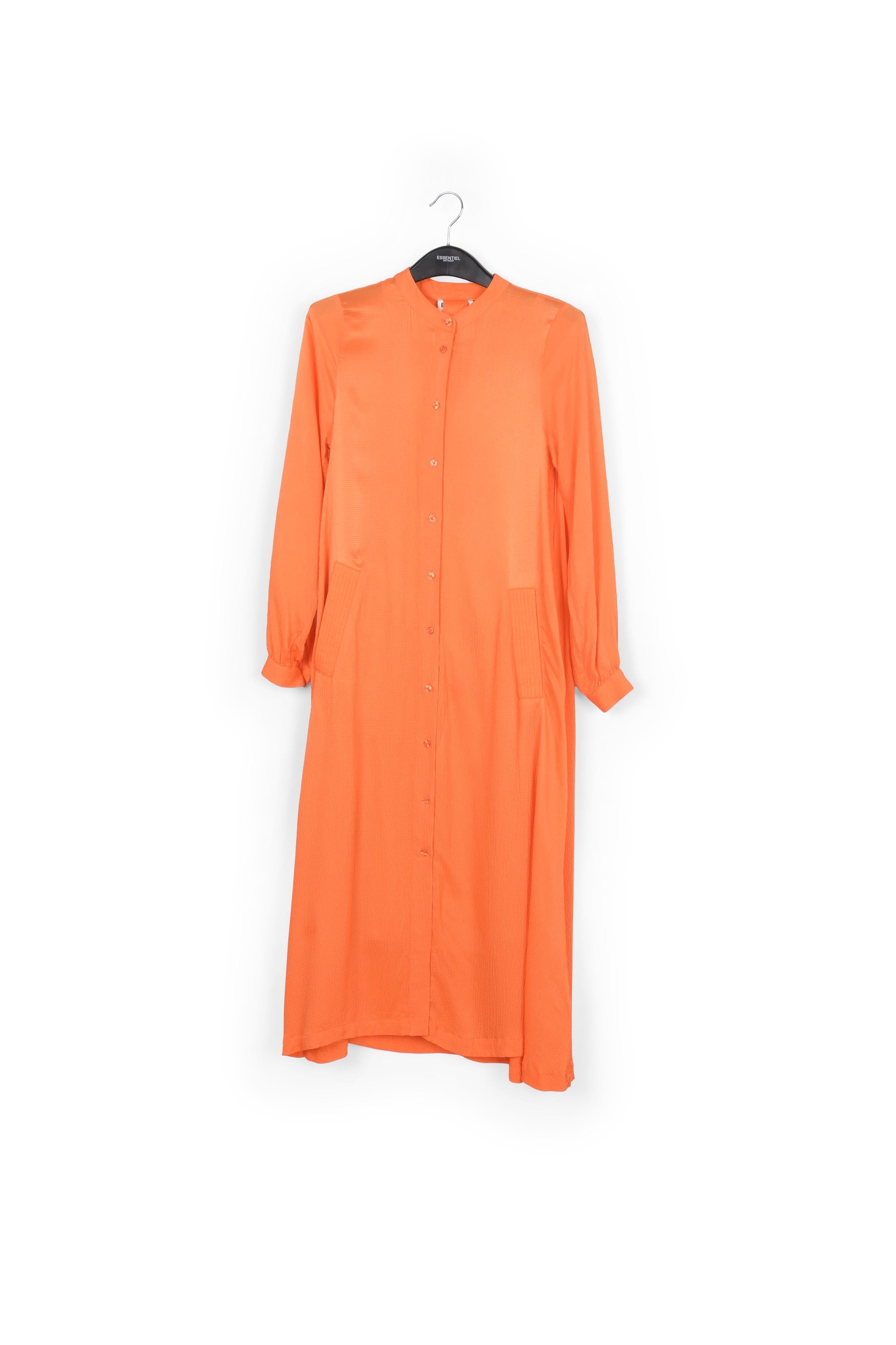 Orange midi-length shirt dress RE—SSENTIEL | Essentiel second hand