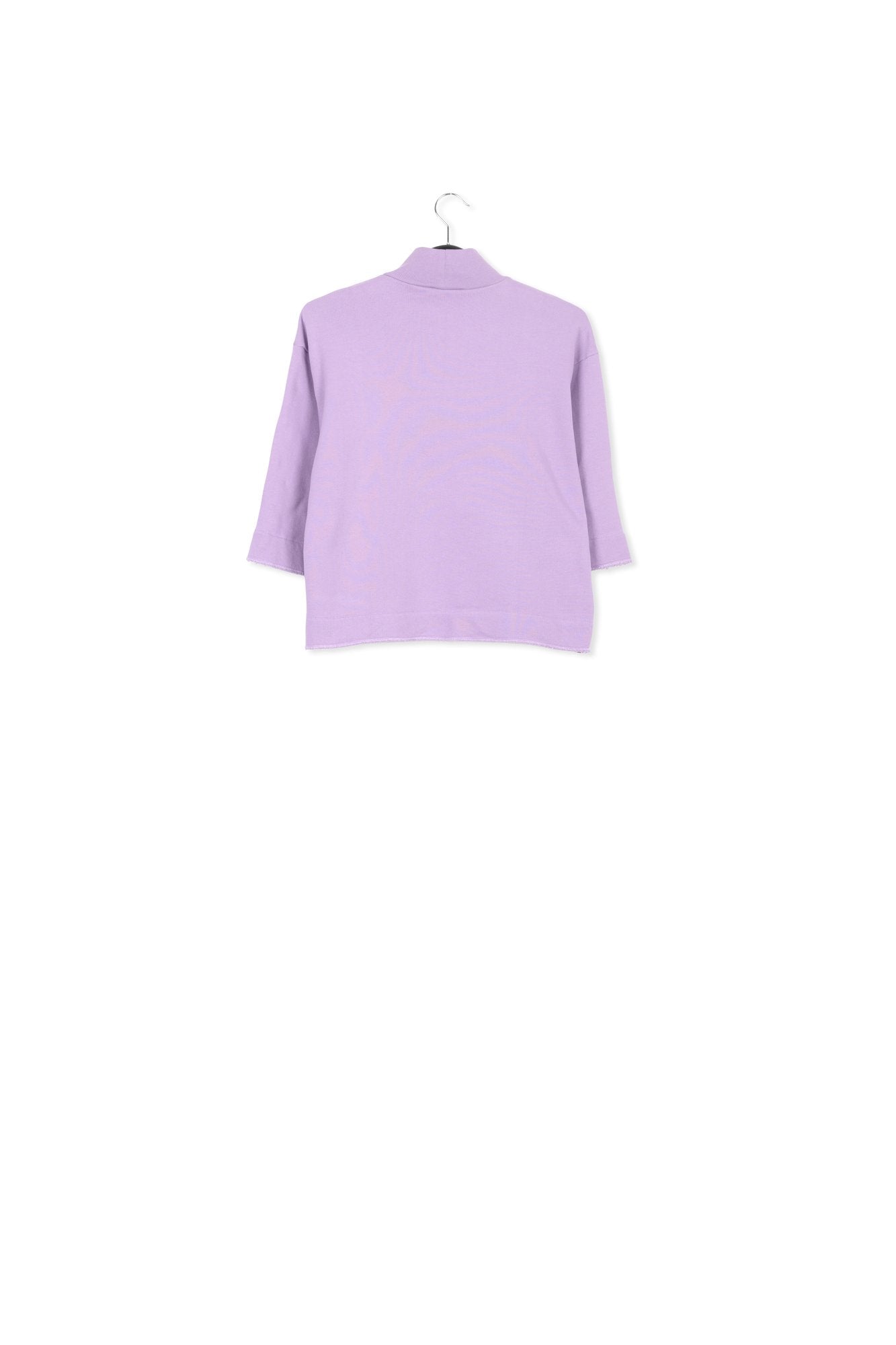 Lilac cotton-jersey sweatshirt RE—SSENTIEL | Essentiel second hand