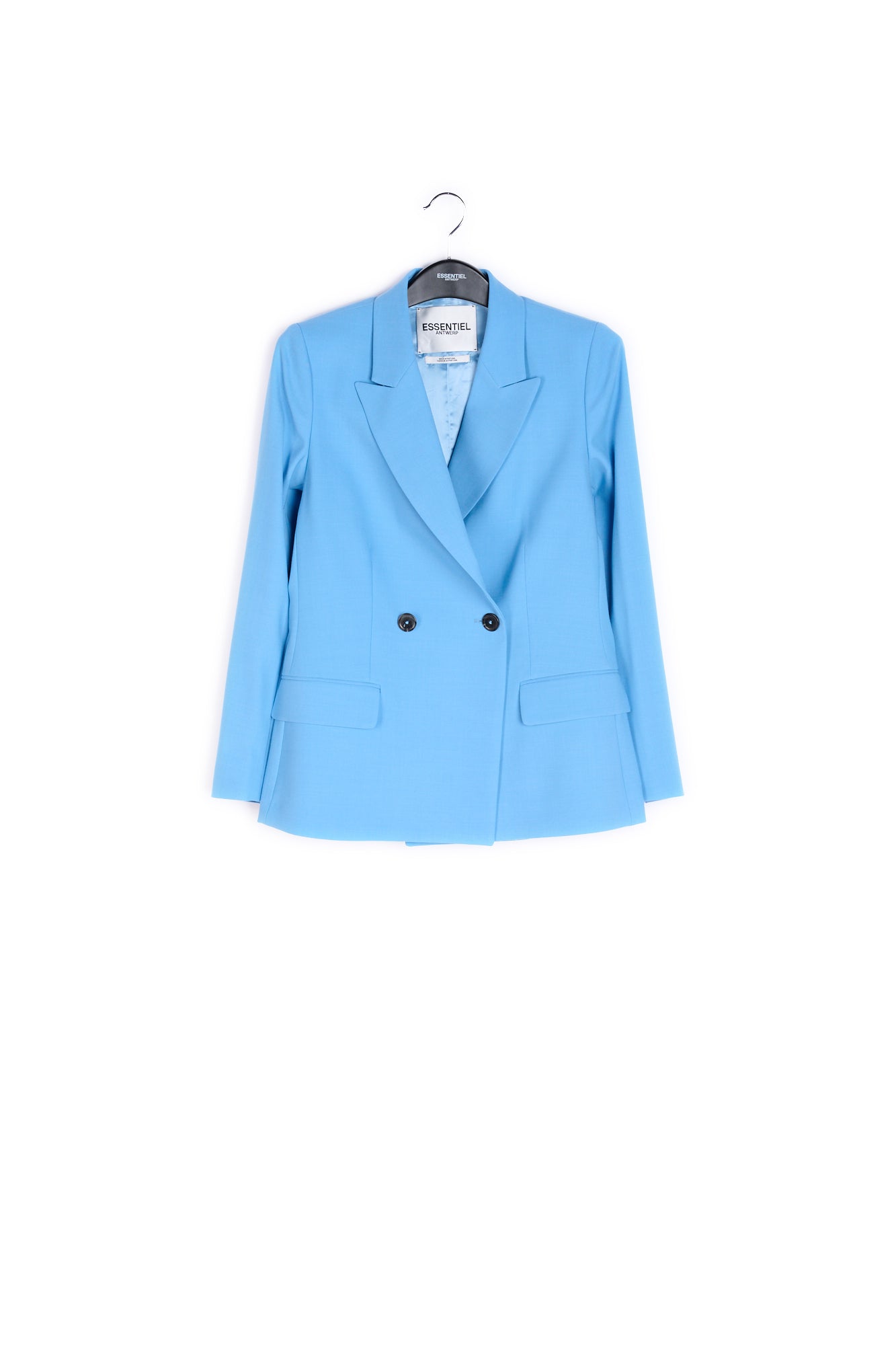 Veste blazer croisé bleu clair RE—SSENTIEL | Essentiel second hand