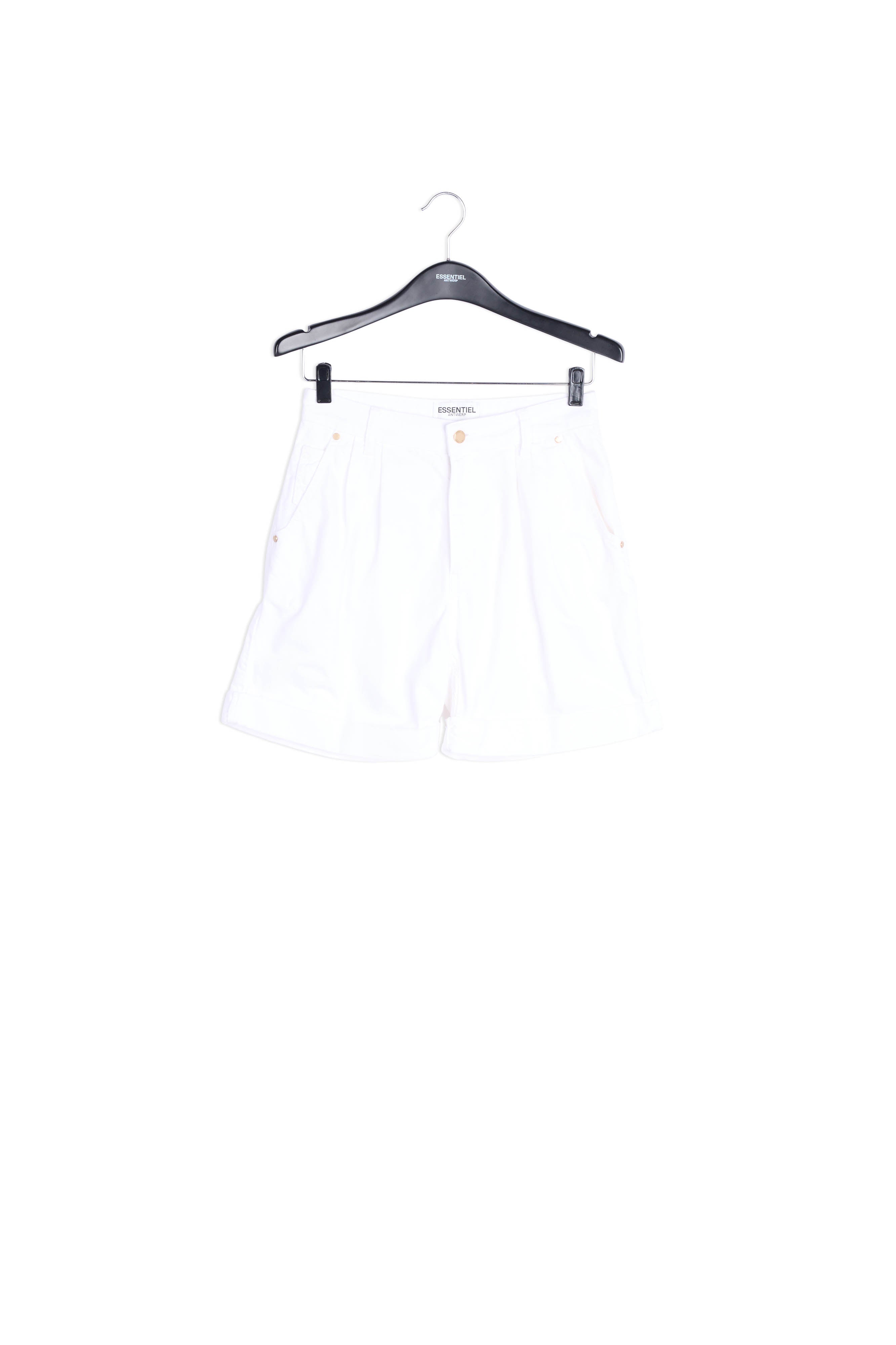 Witte boyfriend jeansshort RE—SSENTIEL | Essentiel second hand