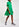 Green denim A-line mini dress Faume - seconde main