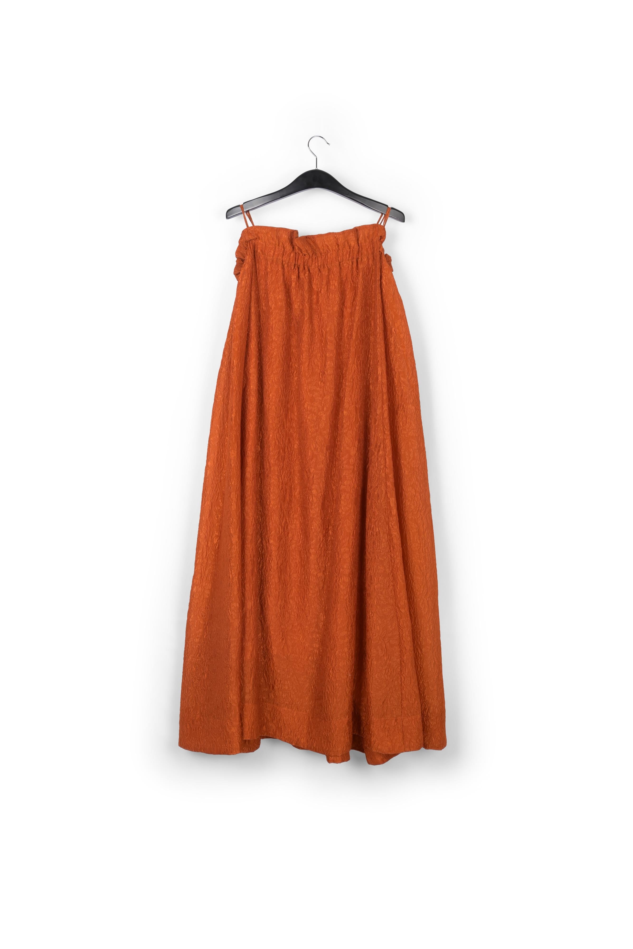 Maxi robe bronze en jacquard fleuri RE—SSENTIEL | Essentiel second hand