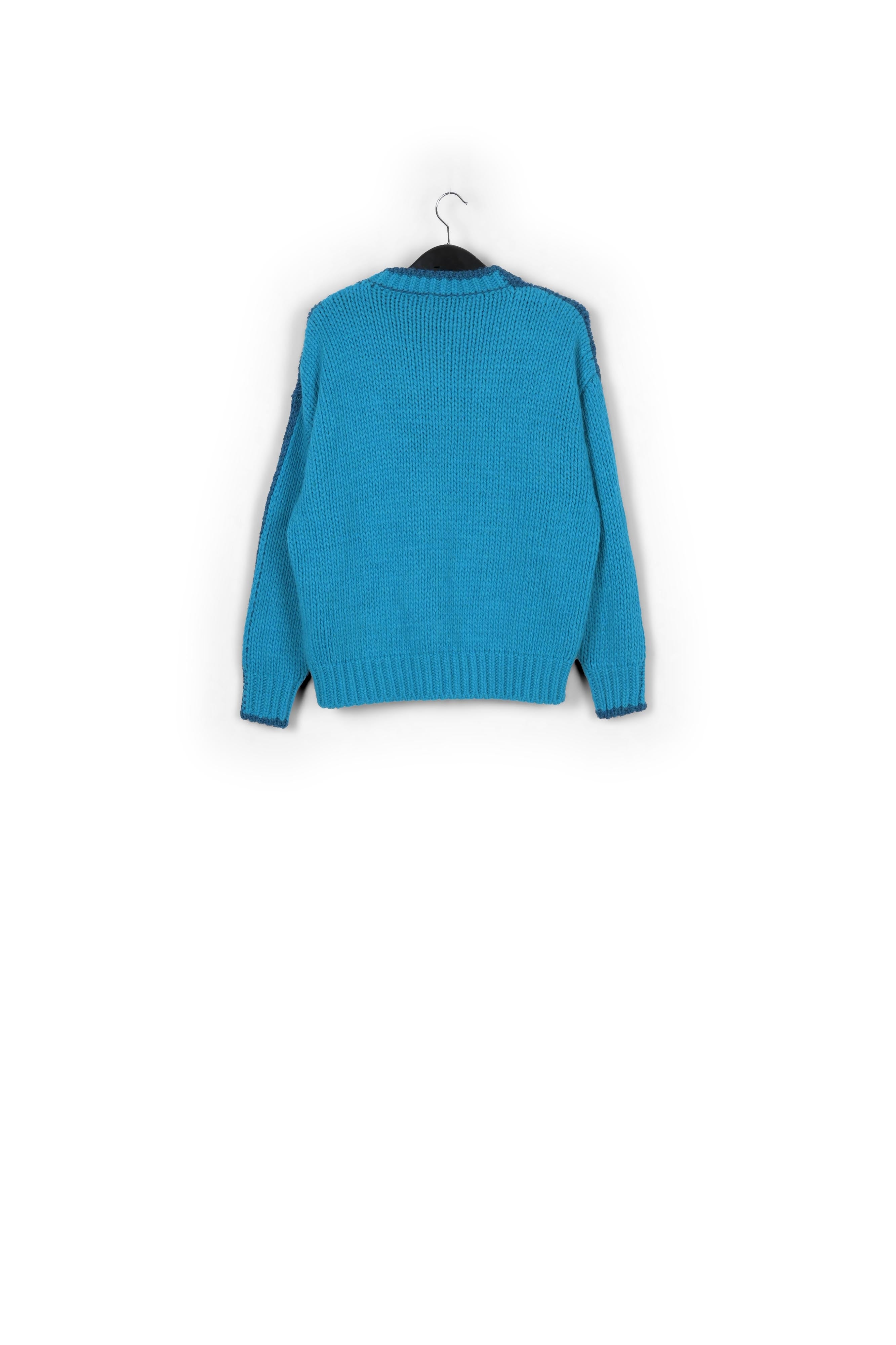 Lilac and pink chunky knit sweater RE—SSENTIEL | Essentiel second hand