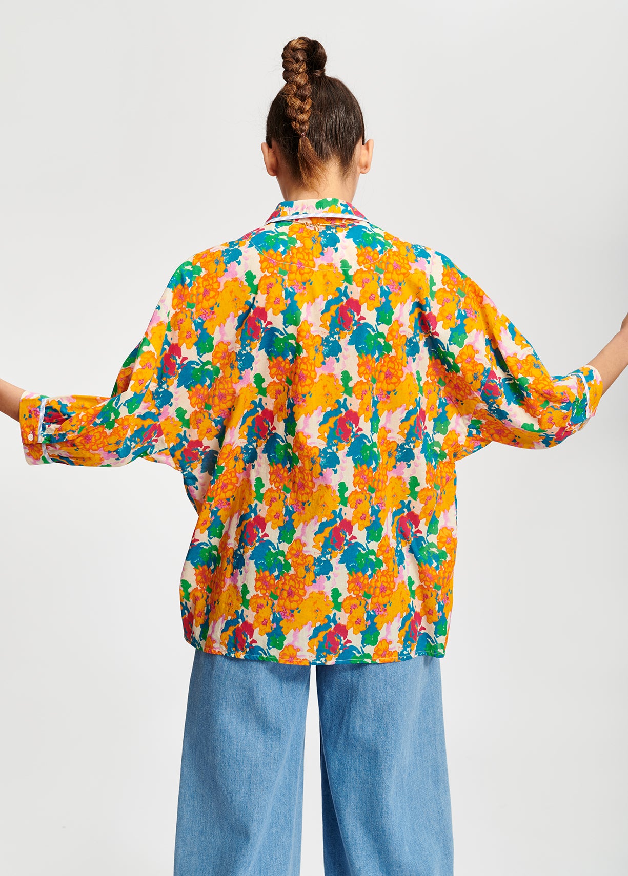 Multicolored floral-print blouse RE—SSENTIEL | Essentiel second hand