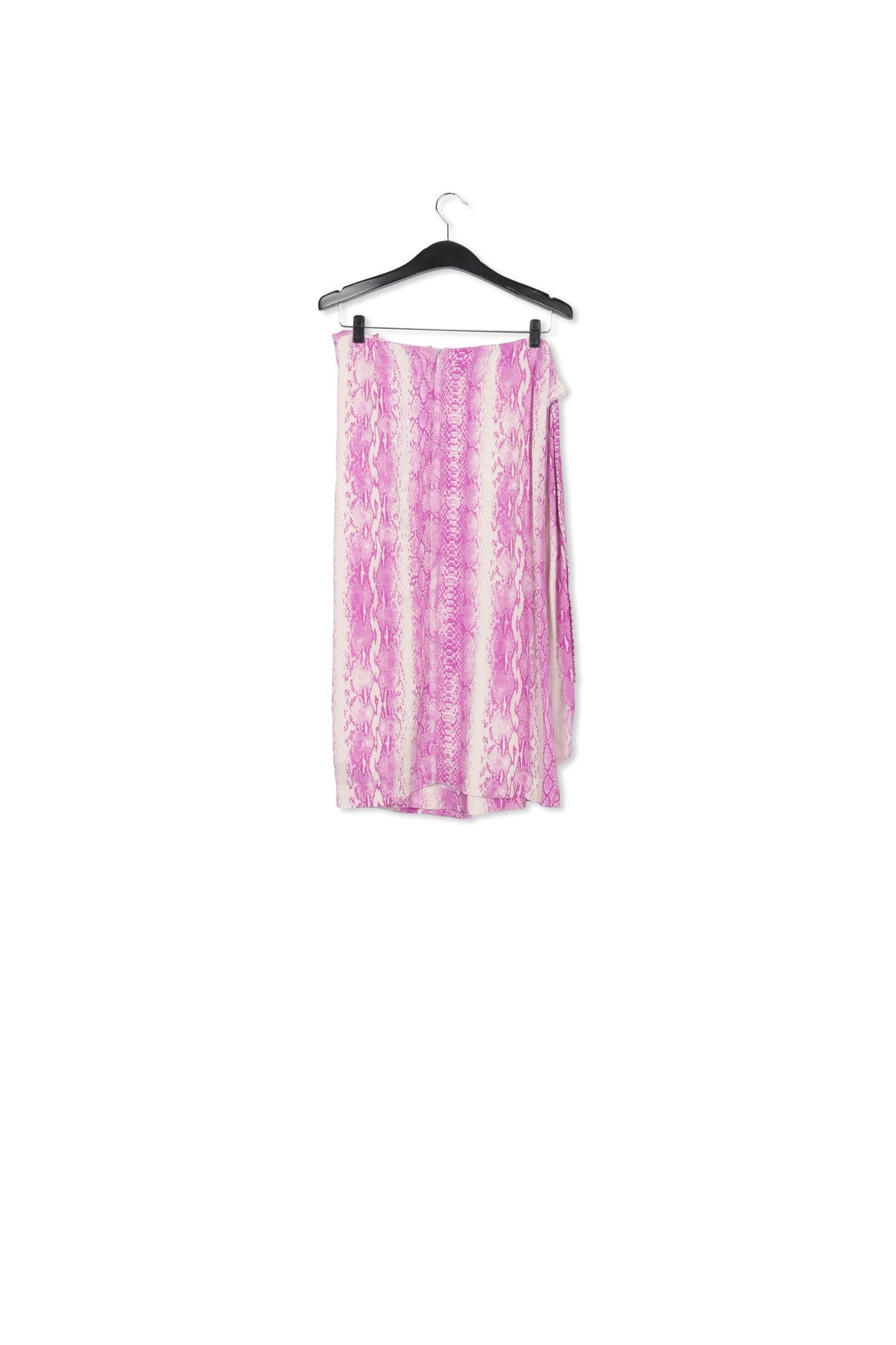 White and purple snake-print midi skirt RE—SSENTIEL | Essentiel second hand