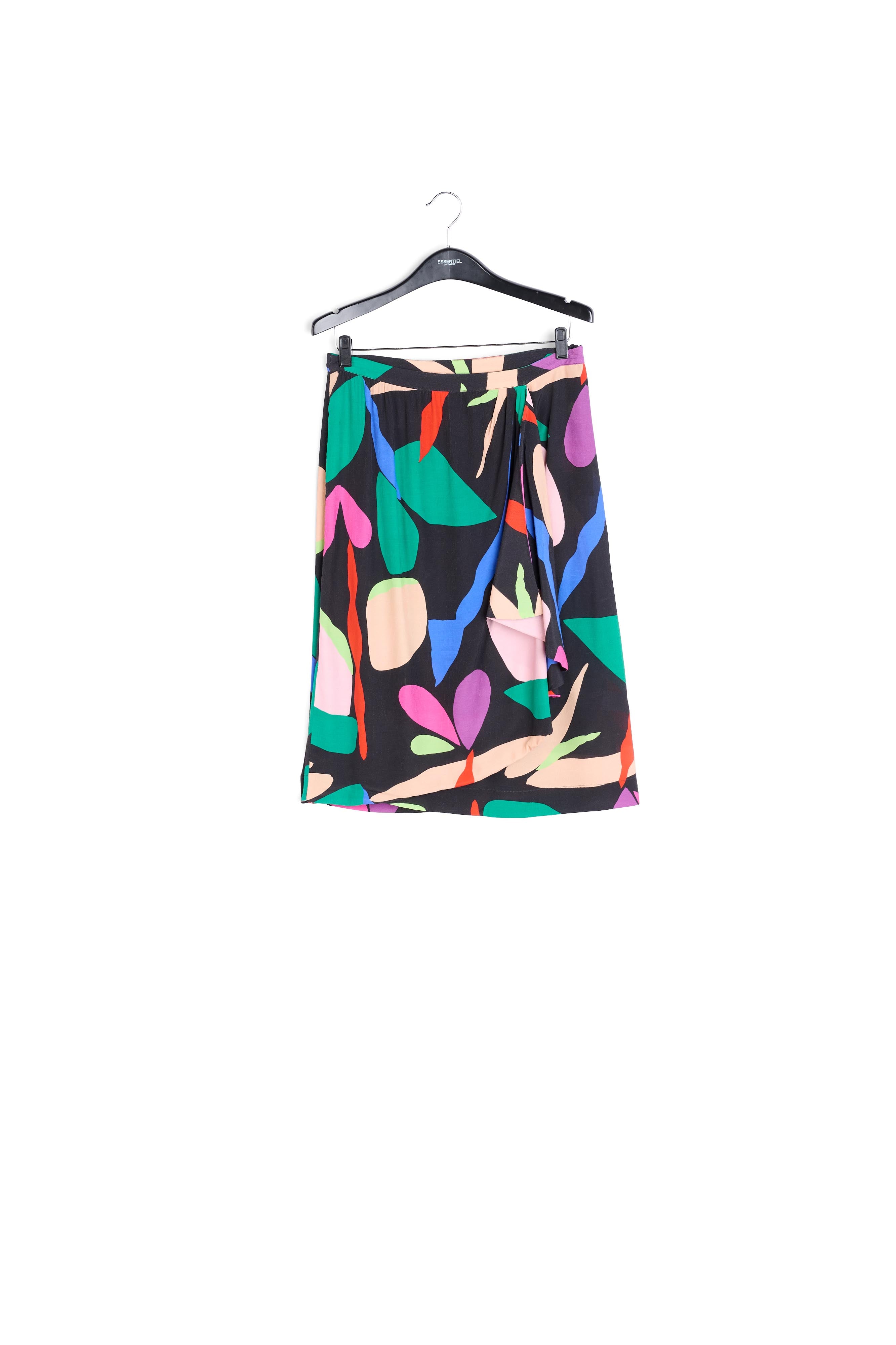 Multicolor floral printed midi skirt RE—SSENTIEL | Essentiel second hand