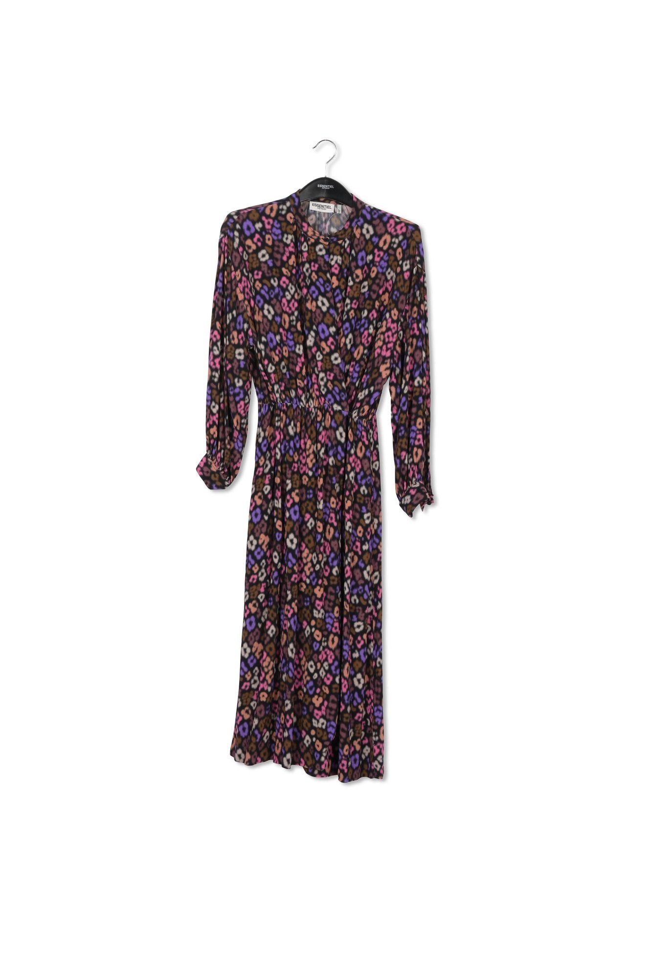 Multicolor leopard print midi-length dress RE—SSENTIEL | Essentiel second hand