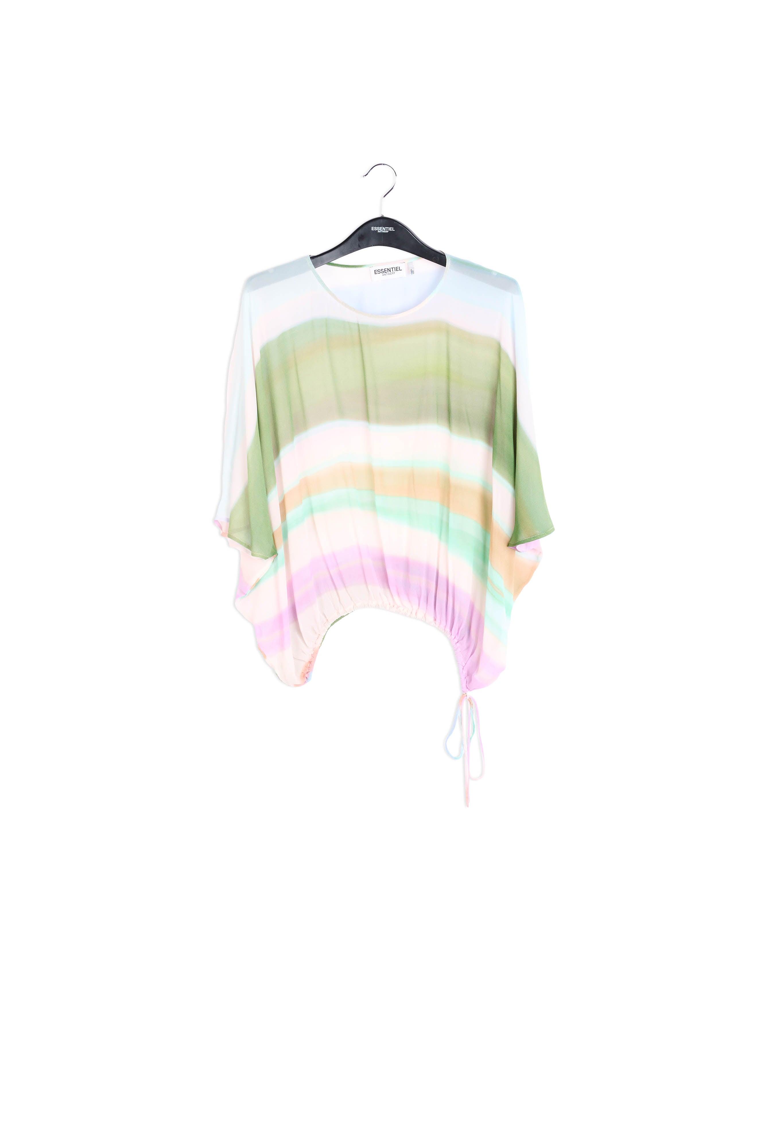 Pink voluminous sheer top RE—SSENTIEL | Essentiel second hand