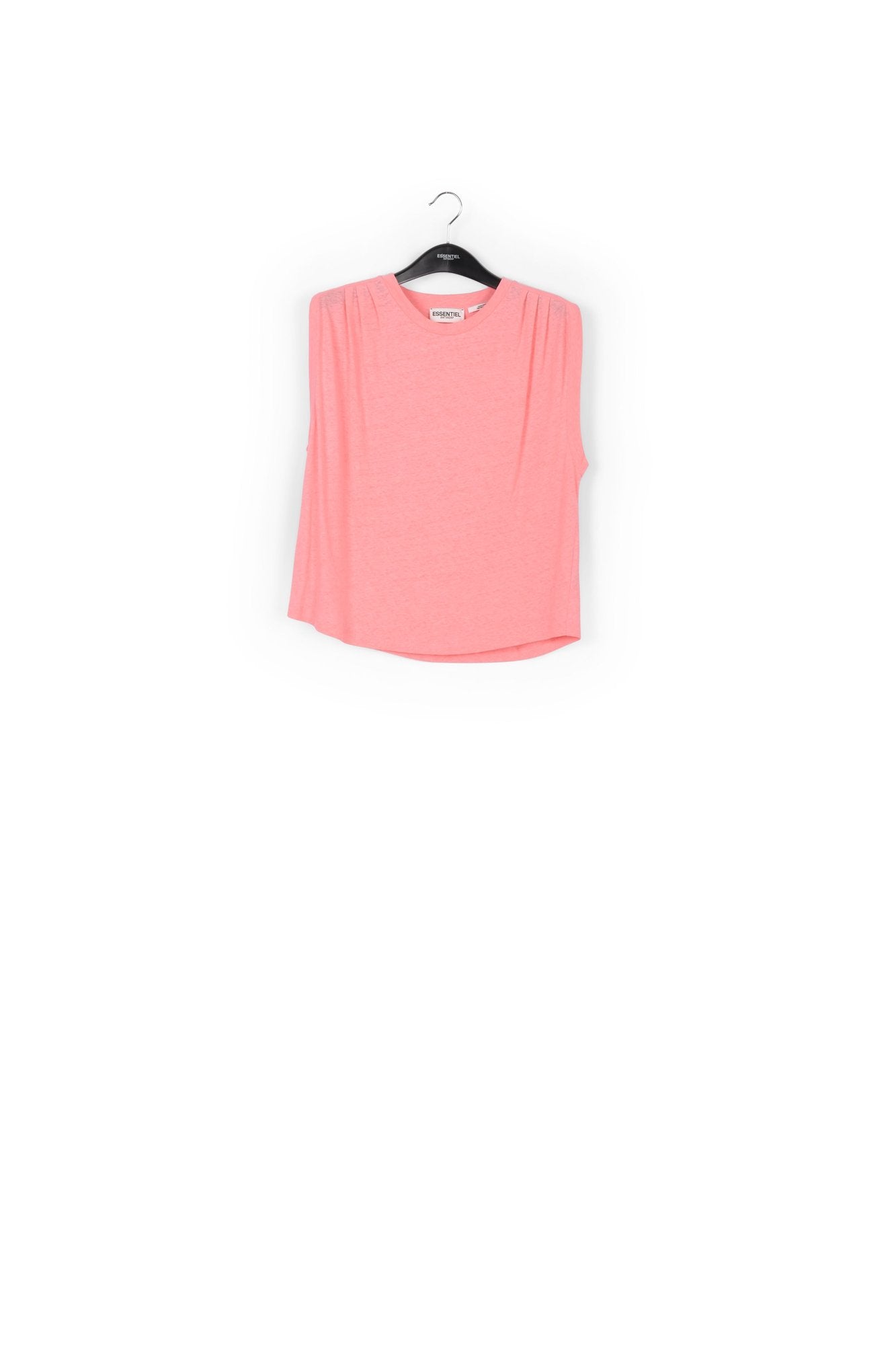 Peach cotton-linen T-shirt RE—SSENTIEL | Essentiel second hand
