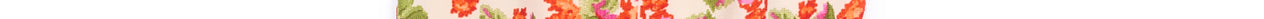 Orange and red flower print side slit skirt Faume - seconde main