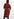 Black and red floral print midi shirt dress Faume - seconde main