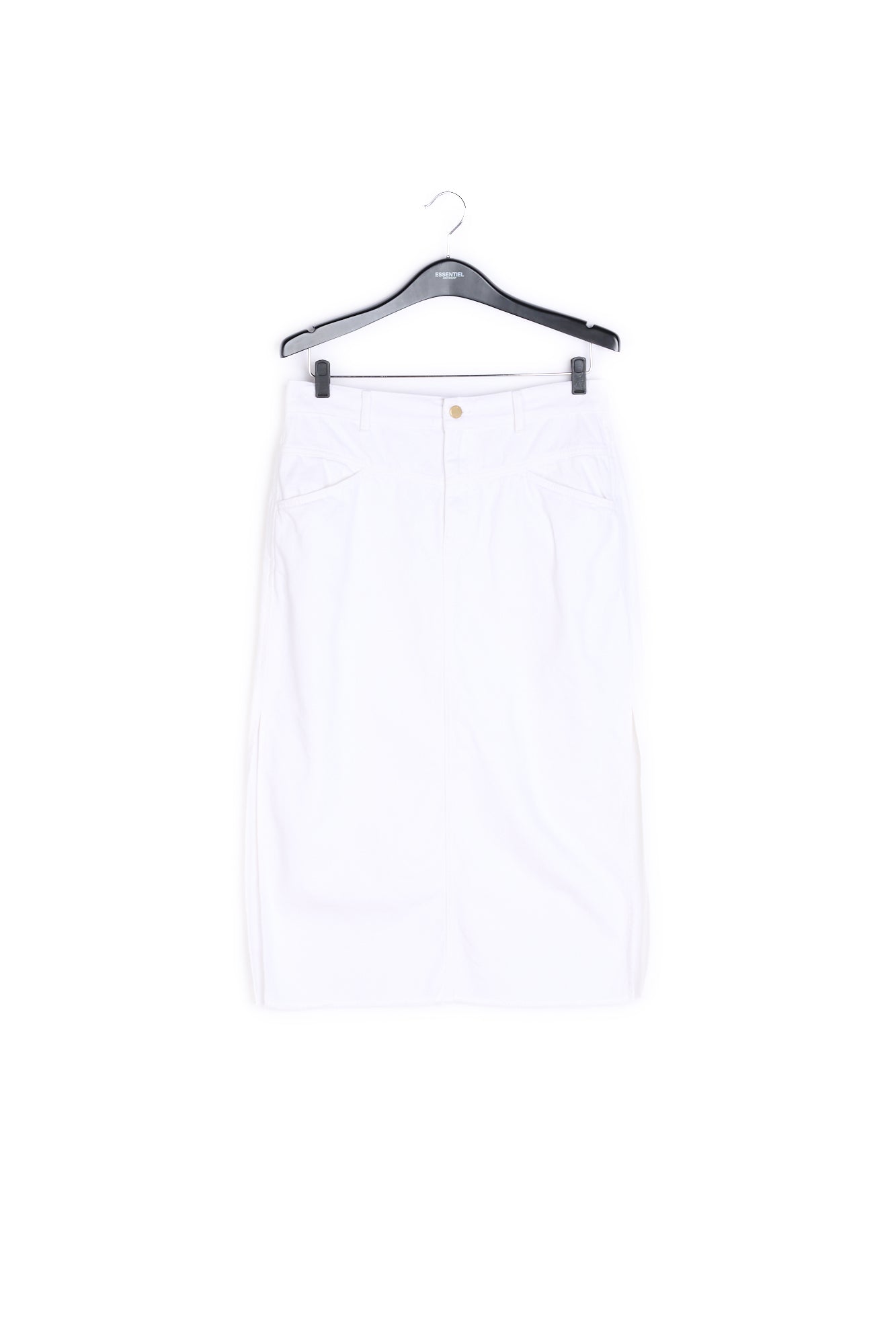 Off-white denim pencil skirt RE—SSENTIEL | Essentiel second hand