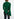 Dark green slim-fit knit sweater with trumpet sleeves Faume - seconde main