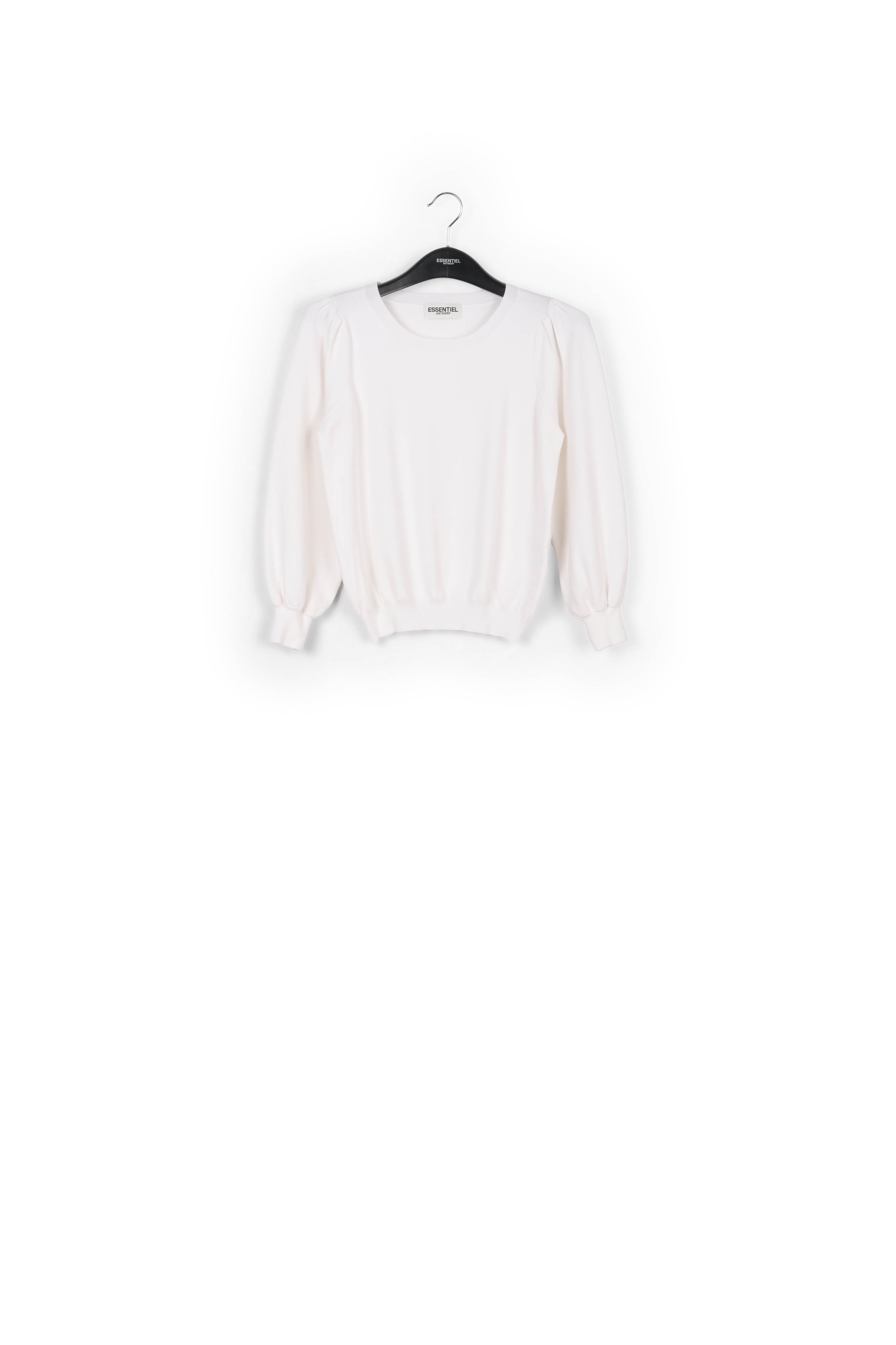 Pull blanc cassé aux détails plissés RE—SSENTIEL | Essentiel second hand