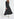 Black heart-print maxi dress with ruffle details Faume - seconde main