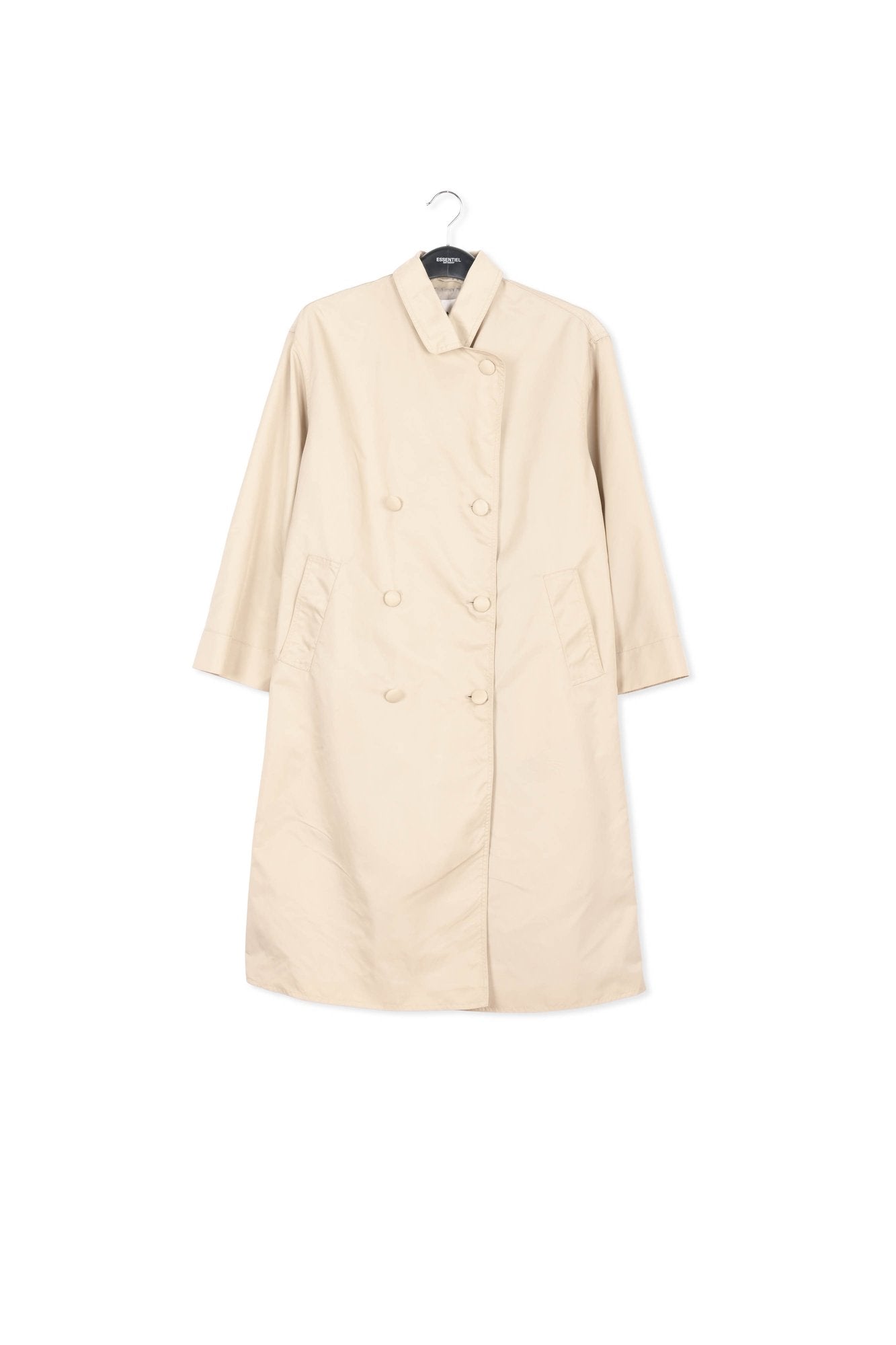 Ecru midi-length trench coat RE—SSENTIEL | Essentiel second hand