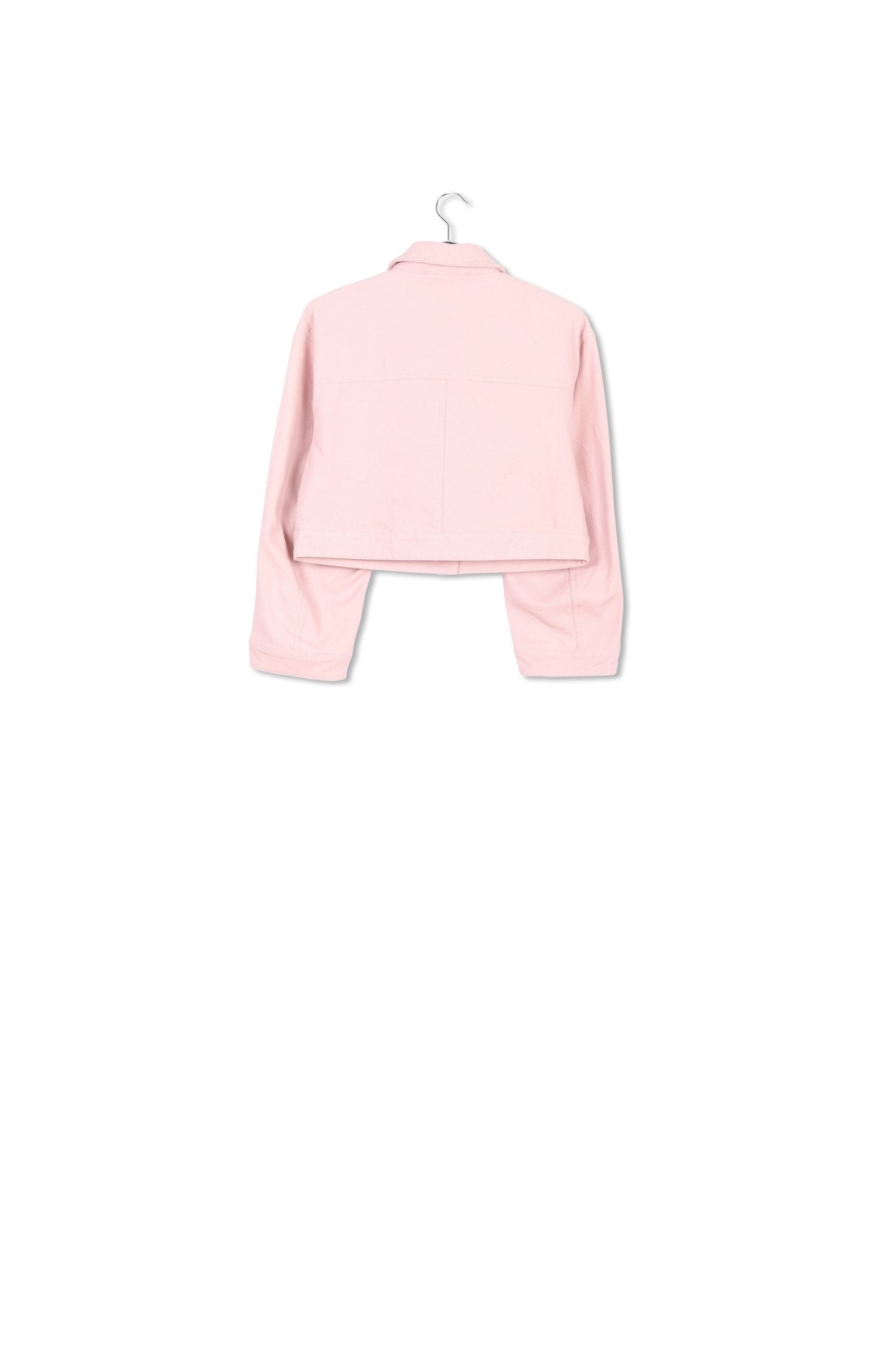 Light pink cotton canvas jacket with embellishments RE—SSENTIEL | Essentiel second hand