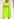 Neon yellow plissé cape-effect mini dress Faume - seconde main