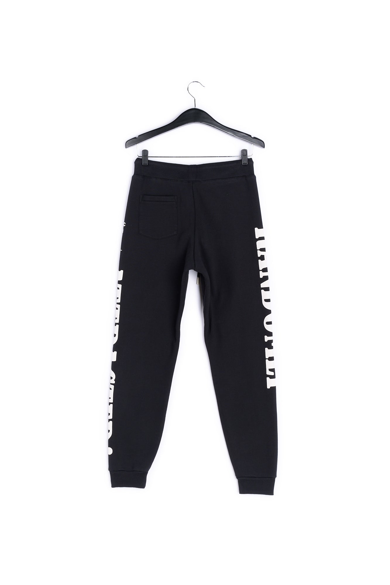 Black jersey track pants with print RE—SSENTIEL | Essentiel second hand