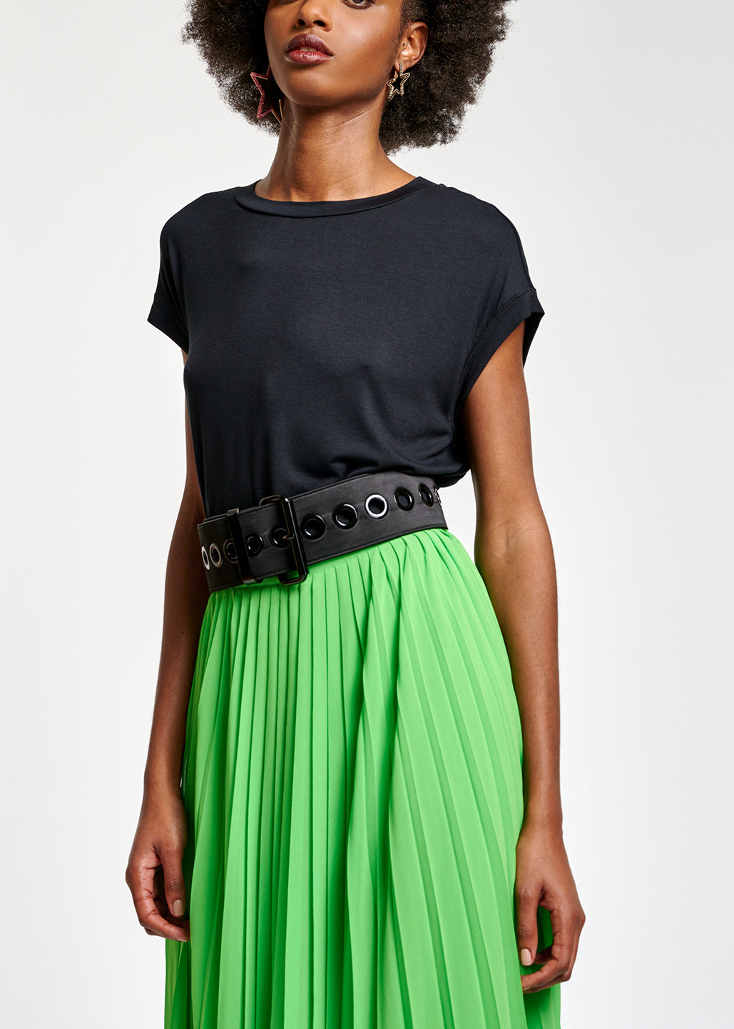 Black loose-fit T-shirt RE—SSENTIEL | Essentiel second hand