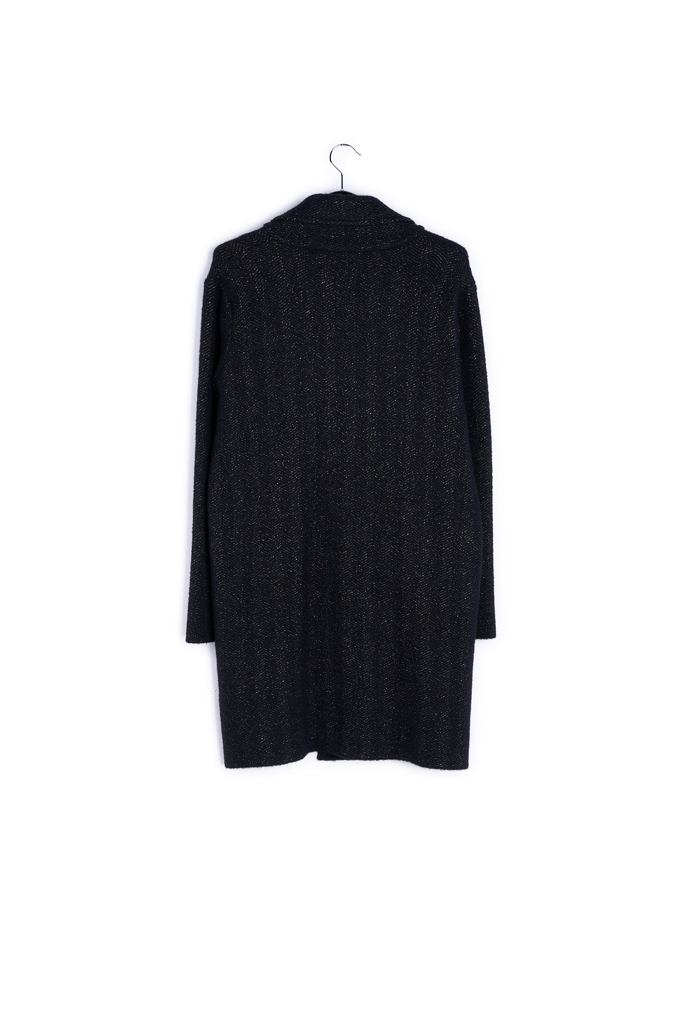 Black knitted coat RE—SSENTIEL | Essentiel second hand