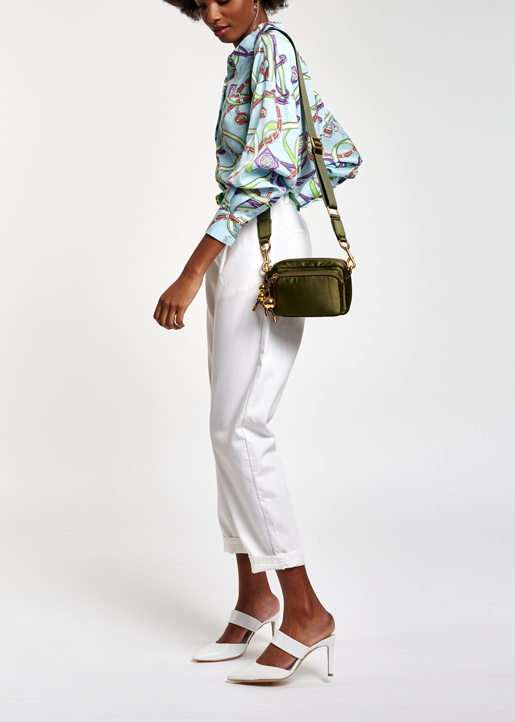 White loose-fit denim pants RE—SSENTIEL | Essentiel second hand