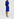 Blue a-line dress with short sleeves Faume - seconde main