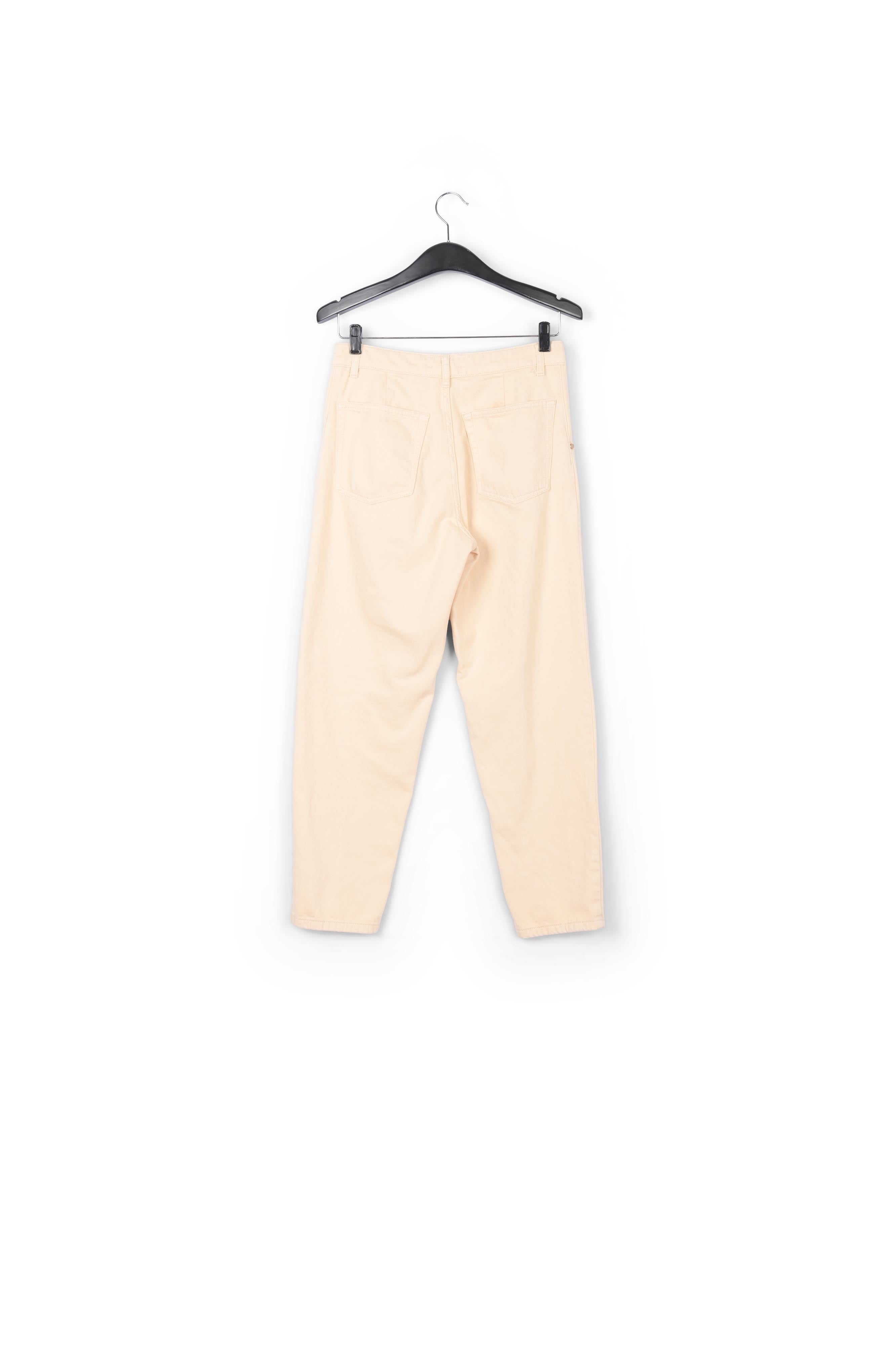 Ecru jeans met hoge taille RE—SSENTIEL | Essentiel second hand