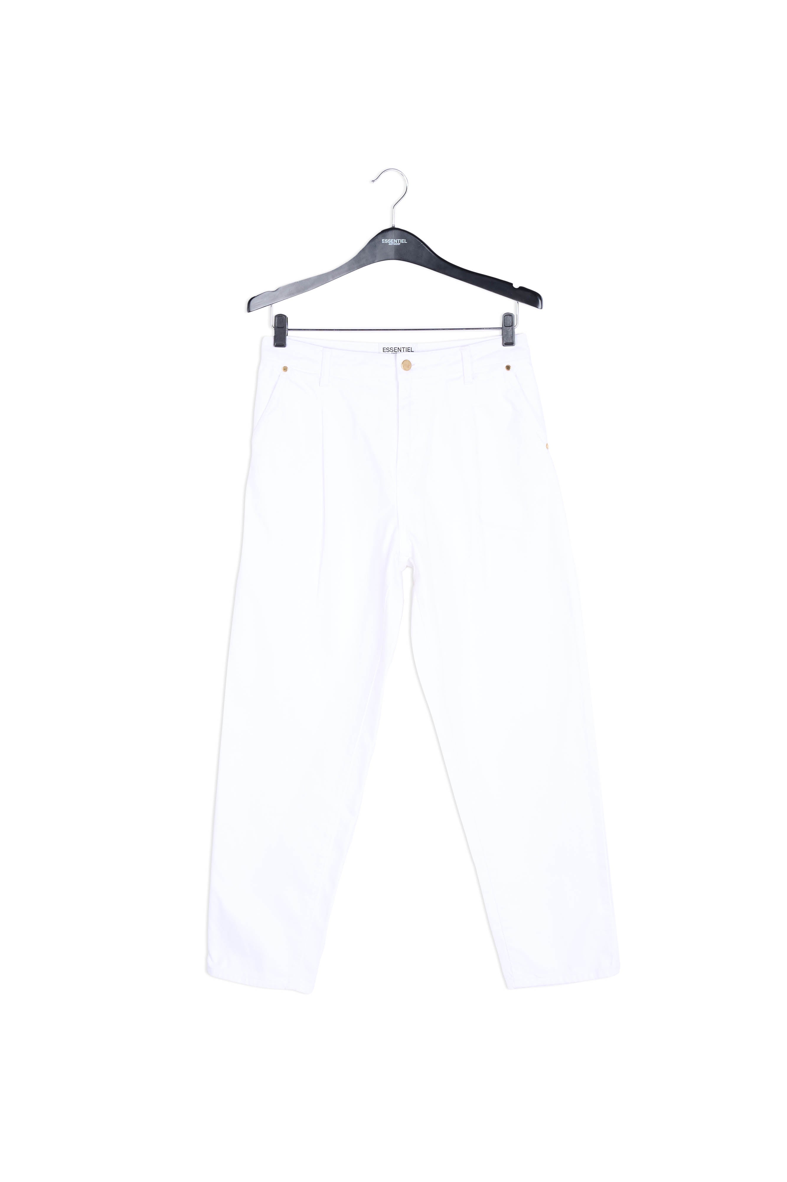 Gebroken witte jeans met hoge taille RE—SSENTIEL | Essentiel second hand