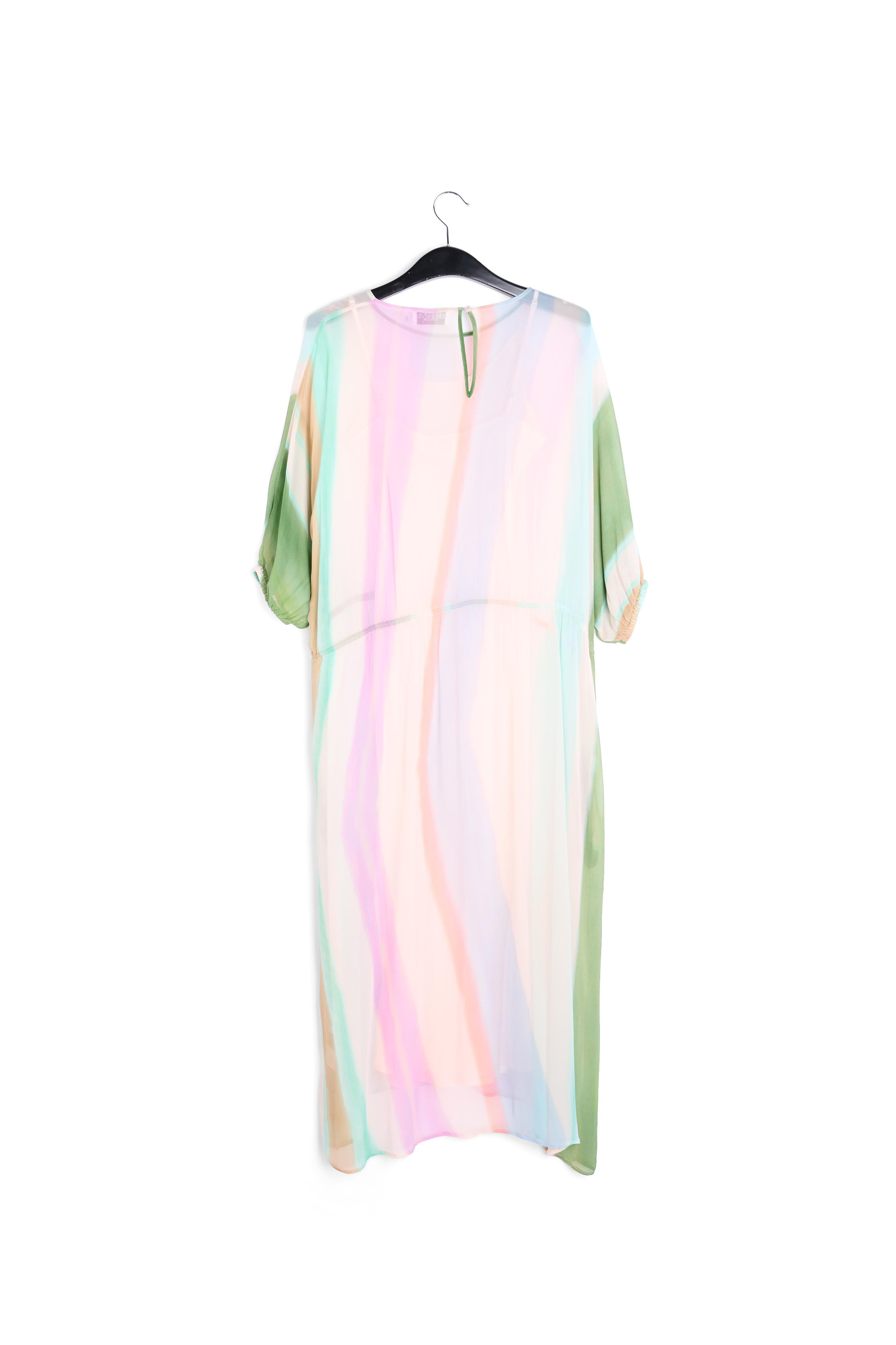 Fuchsia abstract print mini dress RE—SSENTIEL | Essentiel second hand