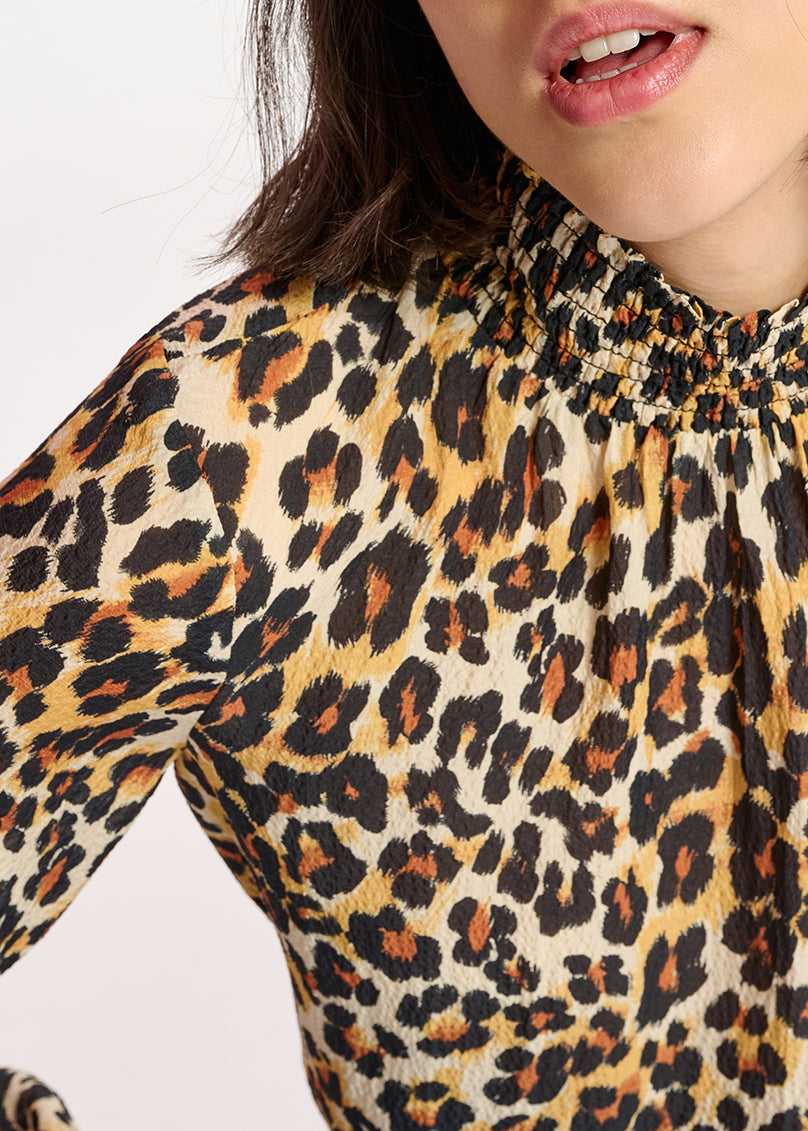 Leopard-print loose-fit top RE—SSENTIEL | Essentiel second hand