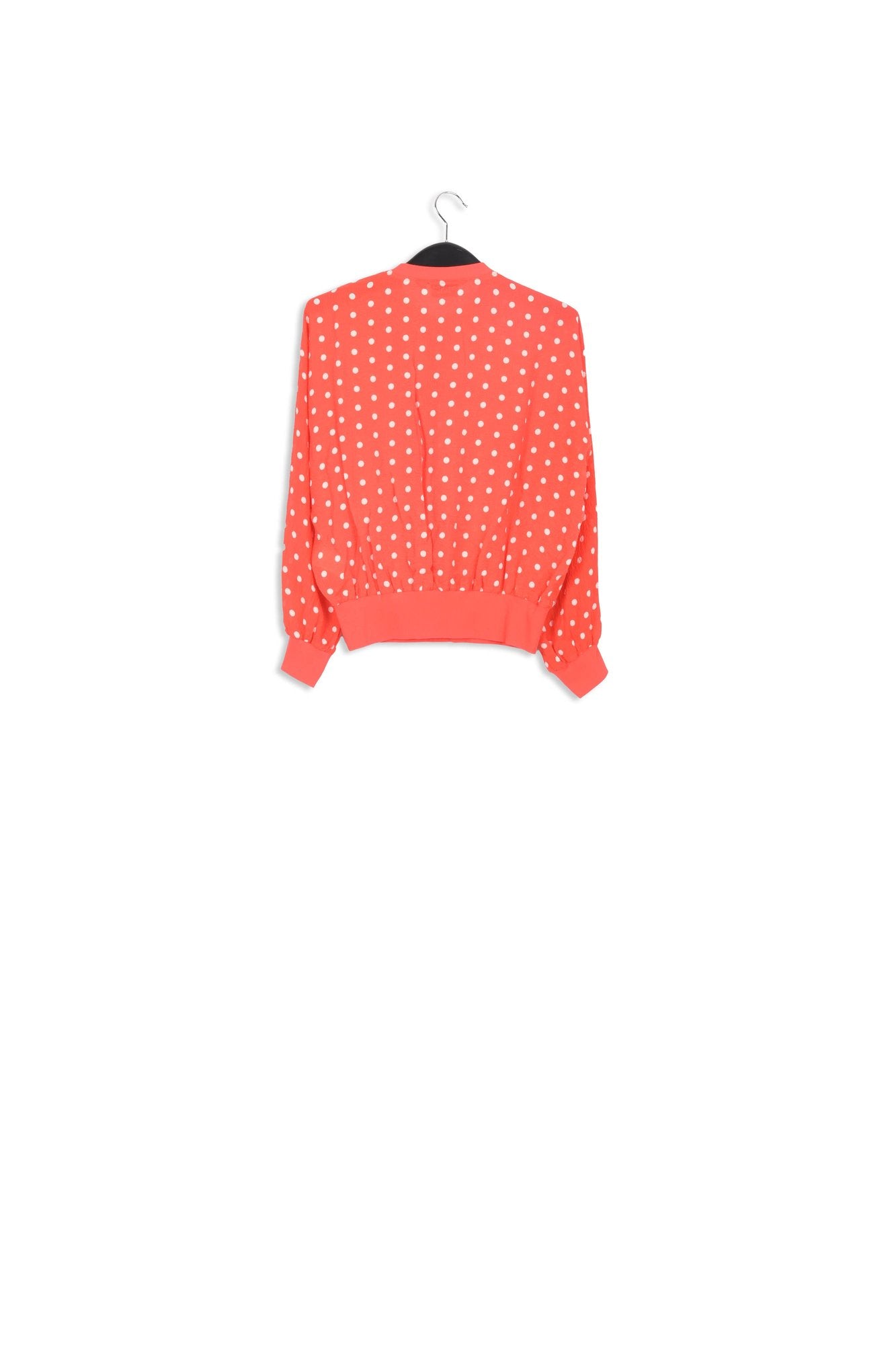 Red and white polka-dot loose-fit top RE—SSENTIEL | Essentiel second hand