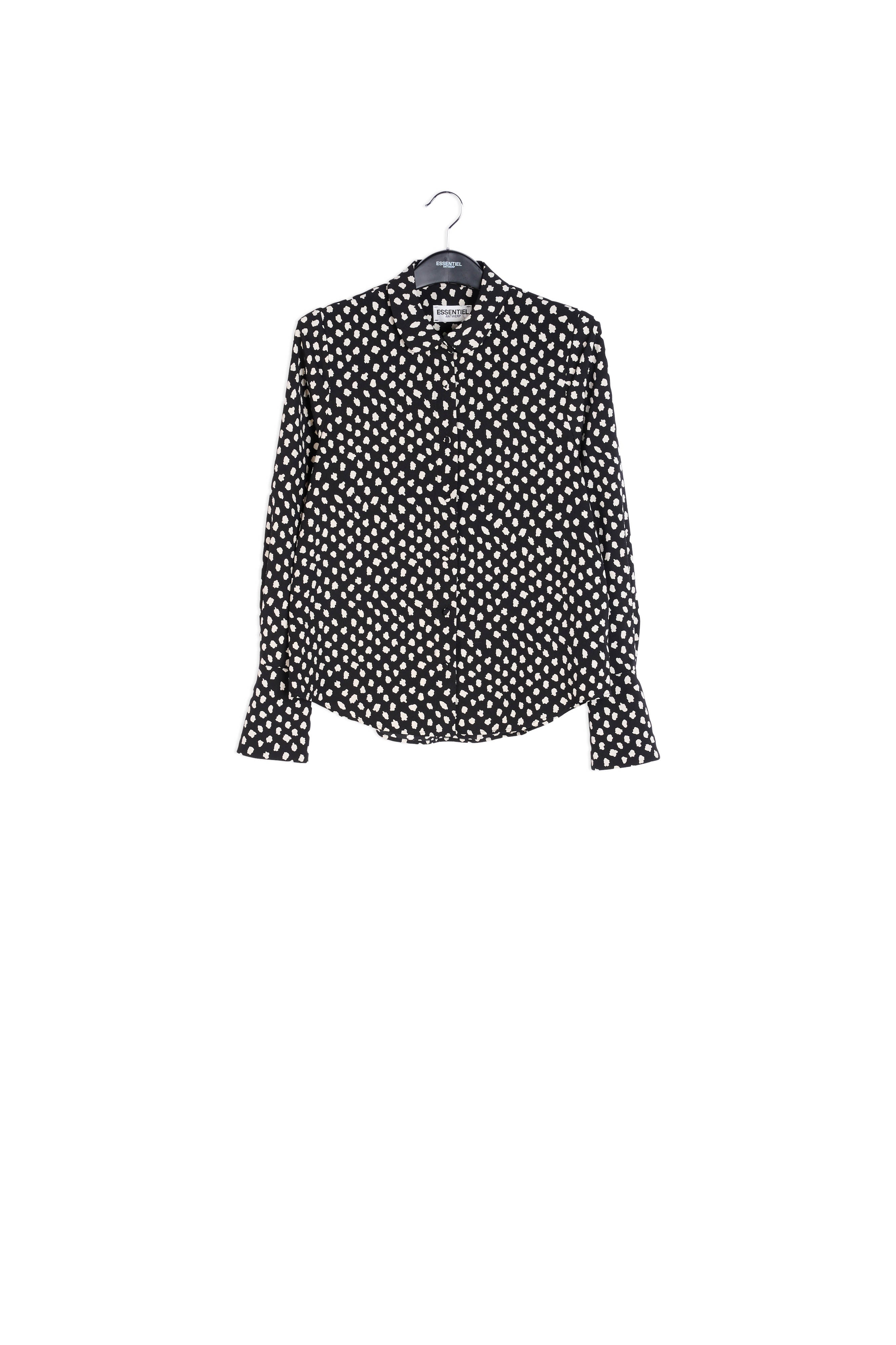 Black polka dot shirt RE—SSENTIEL | Essentiel second hand